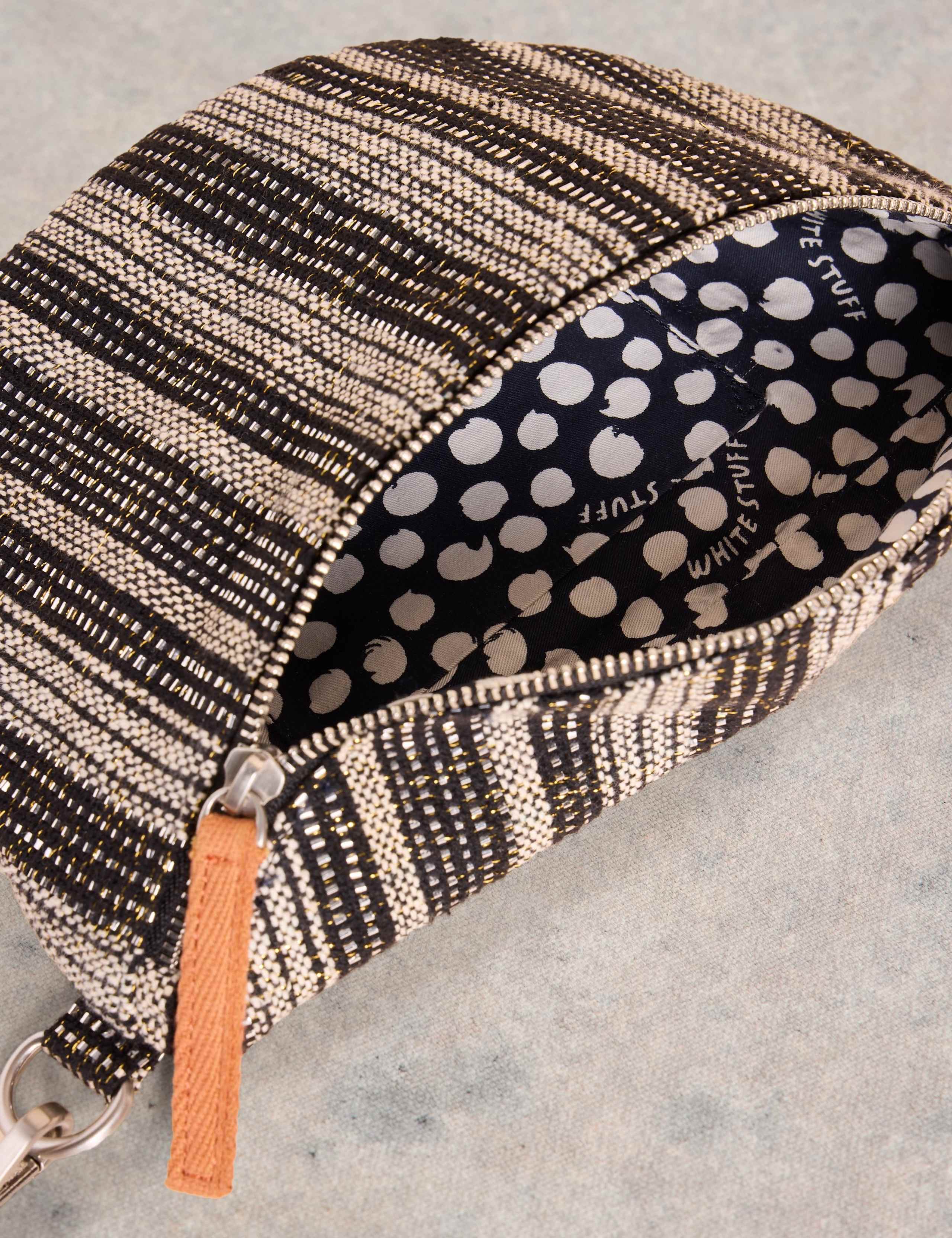 Metallic Jacquard Sling Cross Body Bag 4 of 4