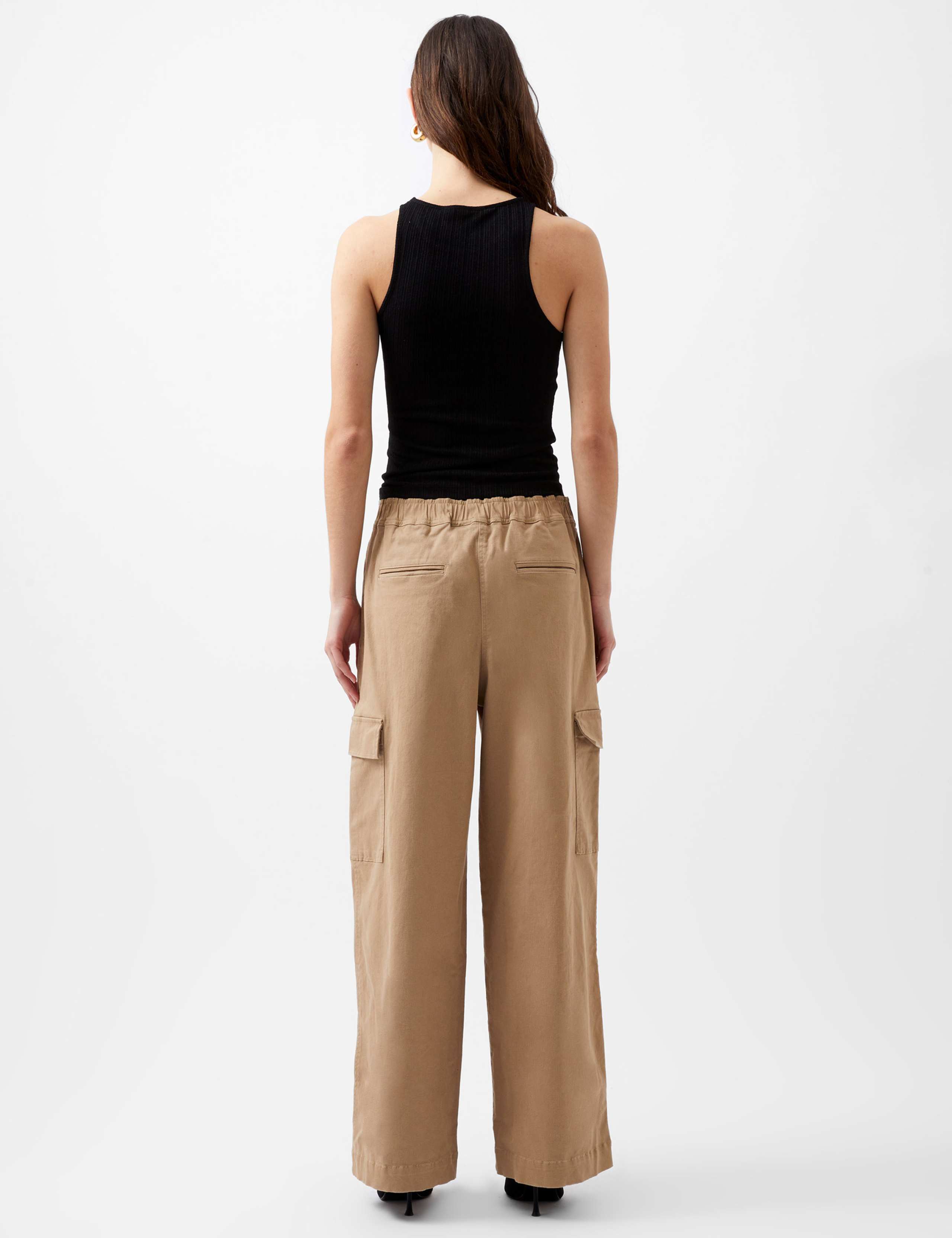 Cotton Rich Cargo Straight Leg Trousers 4 of 5