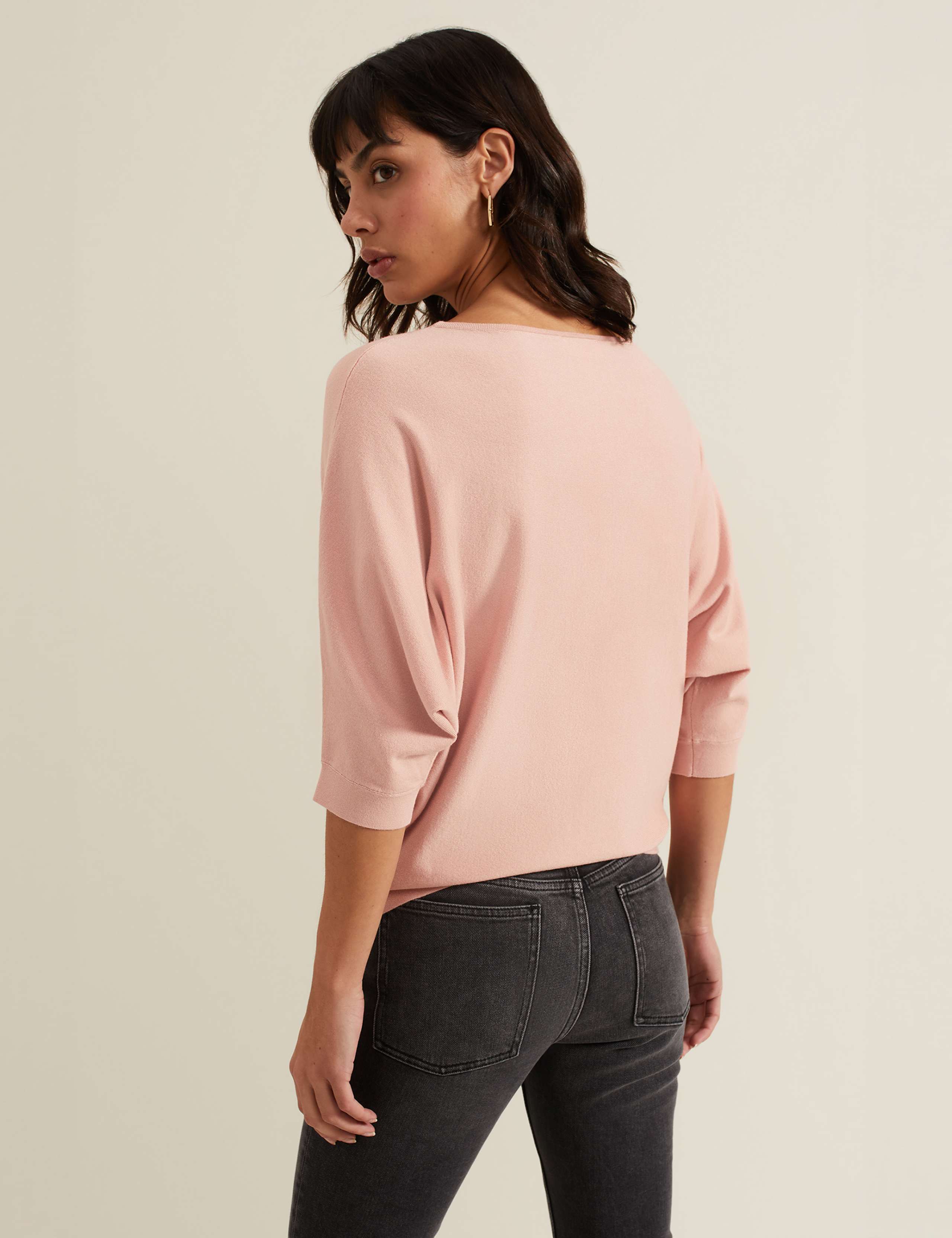 Slash Neck Batwing Sleeve Jumper 3 of 6