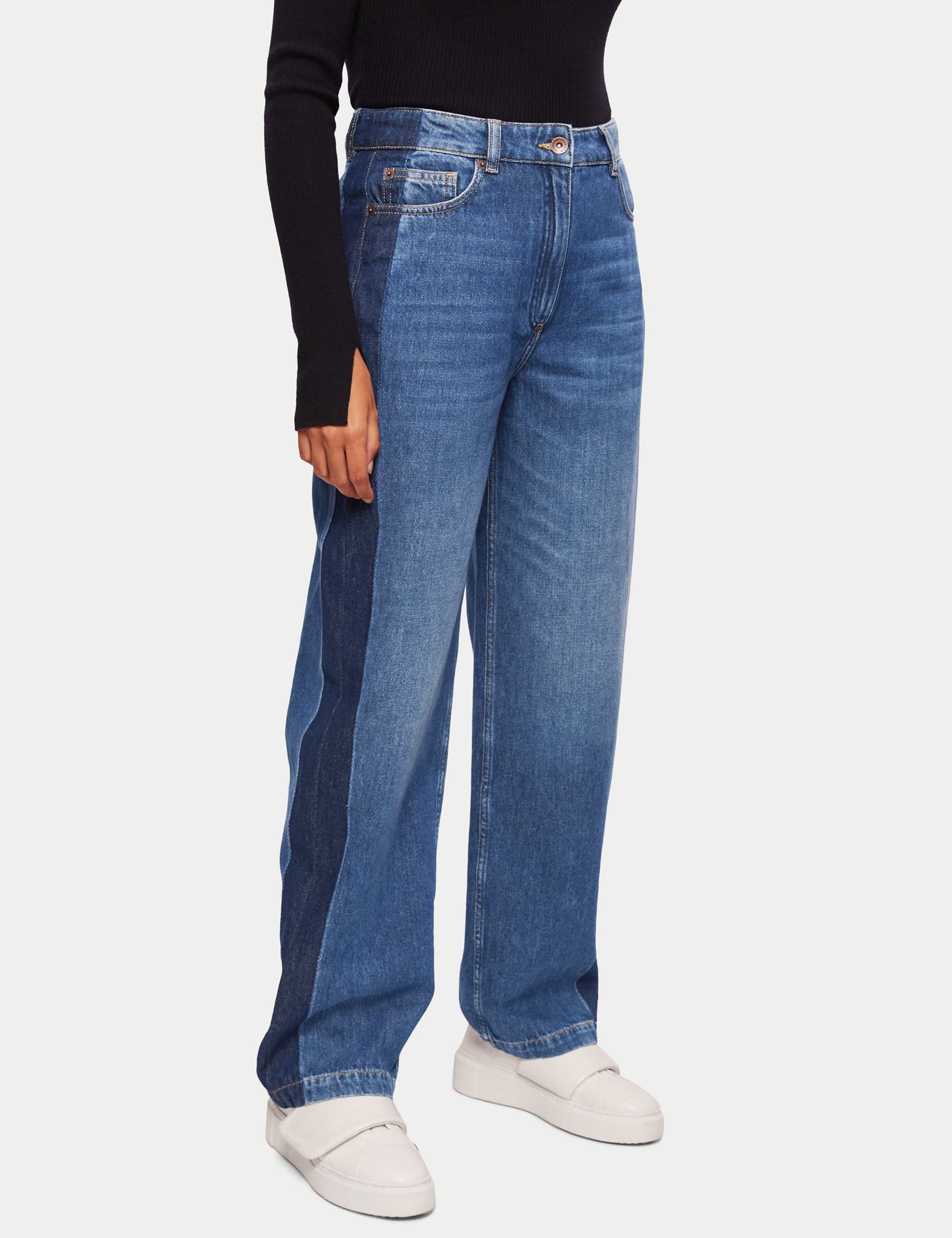 High Waisted Straight Leg Jeans 1 of 7