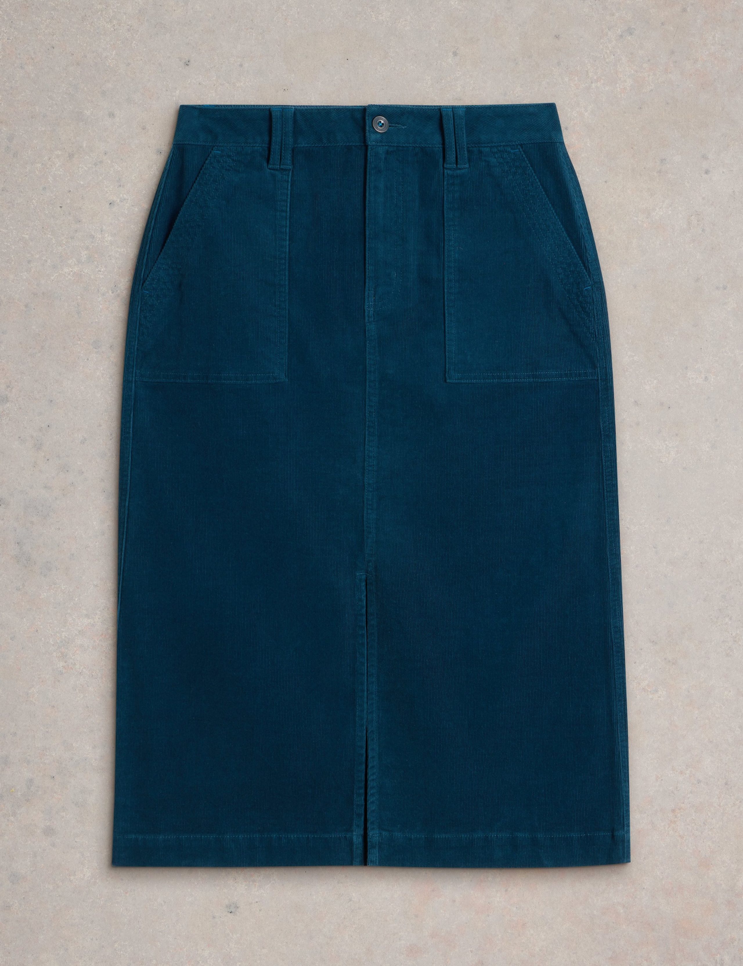 Cotton Rich Cord Midi A-Line Skirt 2 of 6