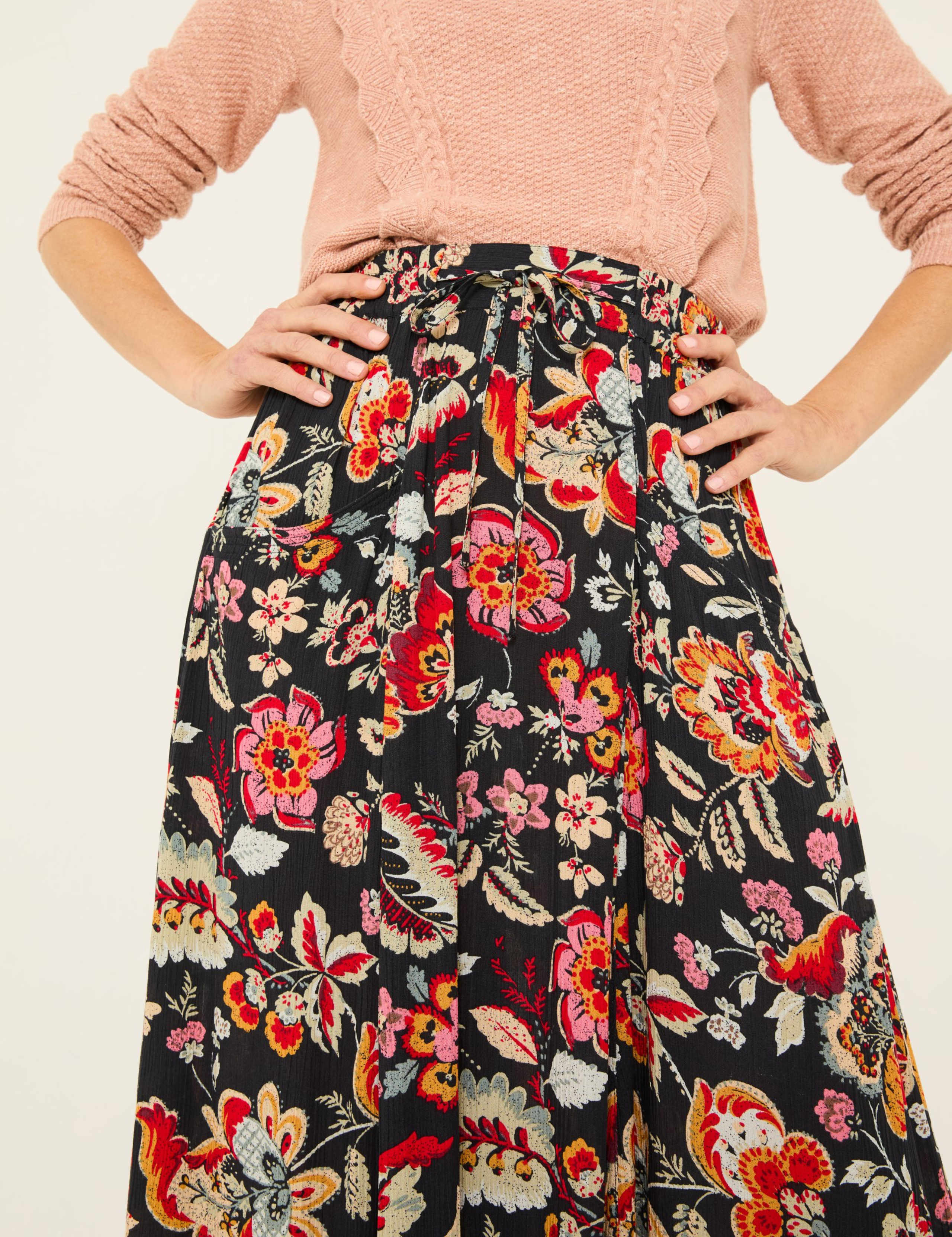 Floral Midi Skirt 4 of 5