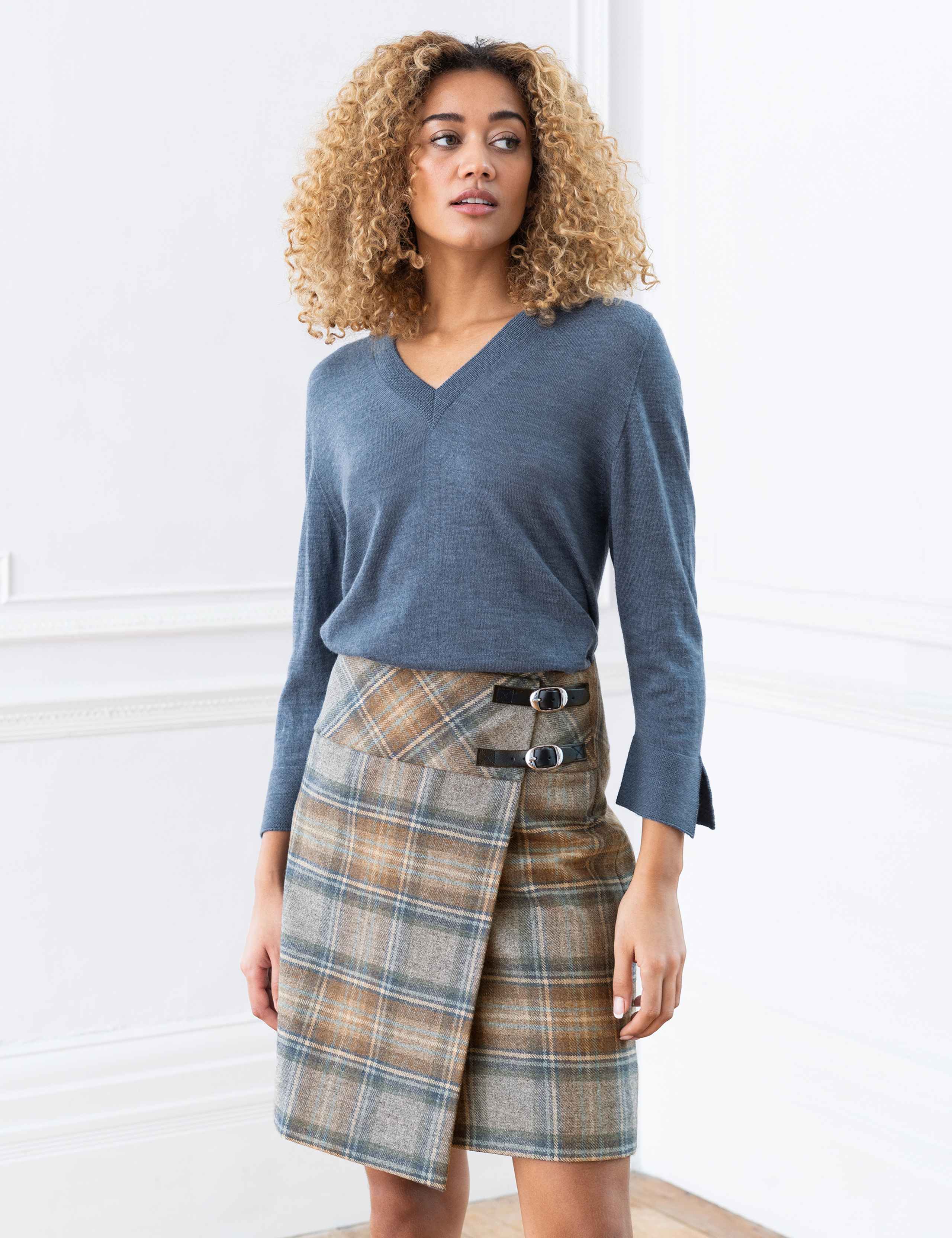 Pure Wool Checked Mini Kilt 1 of 5