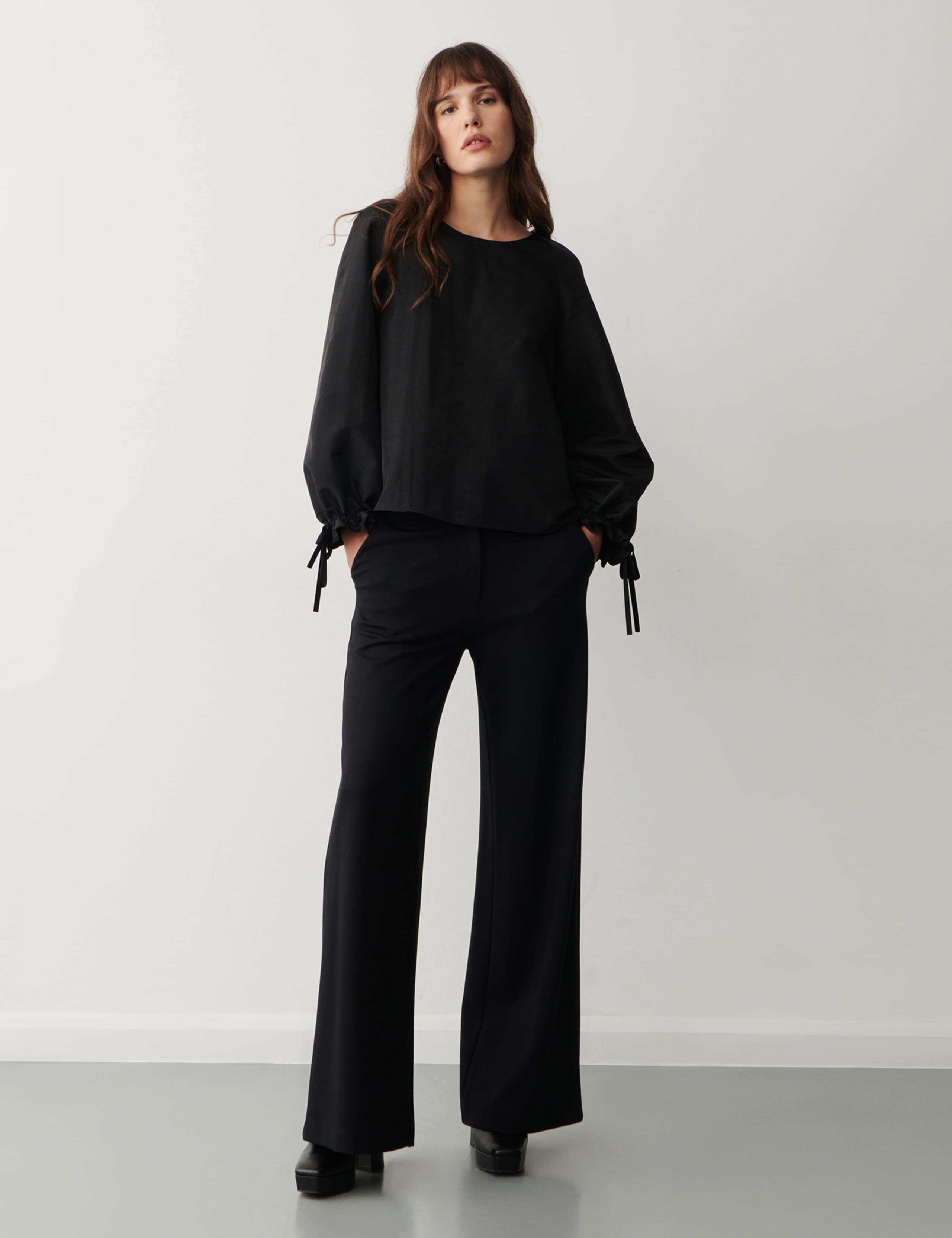 Round Neck Tie Fastening Top 2 of 4