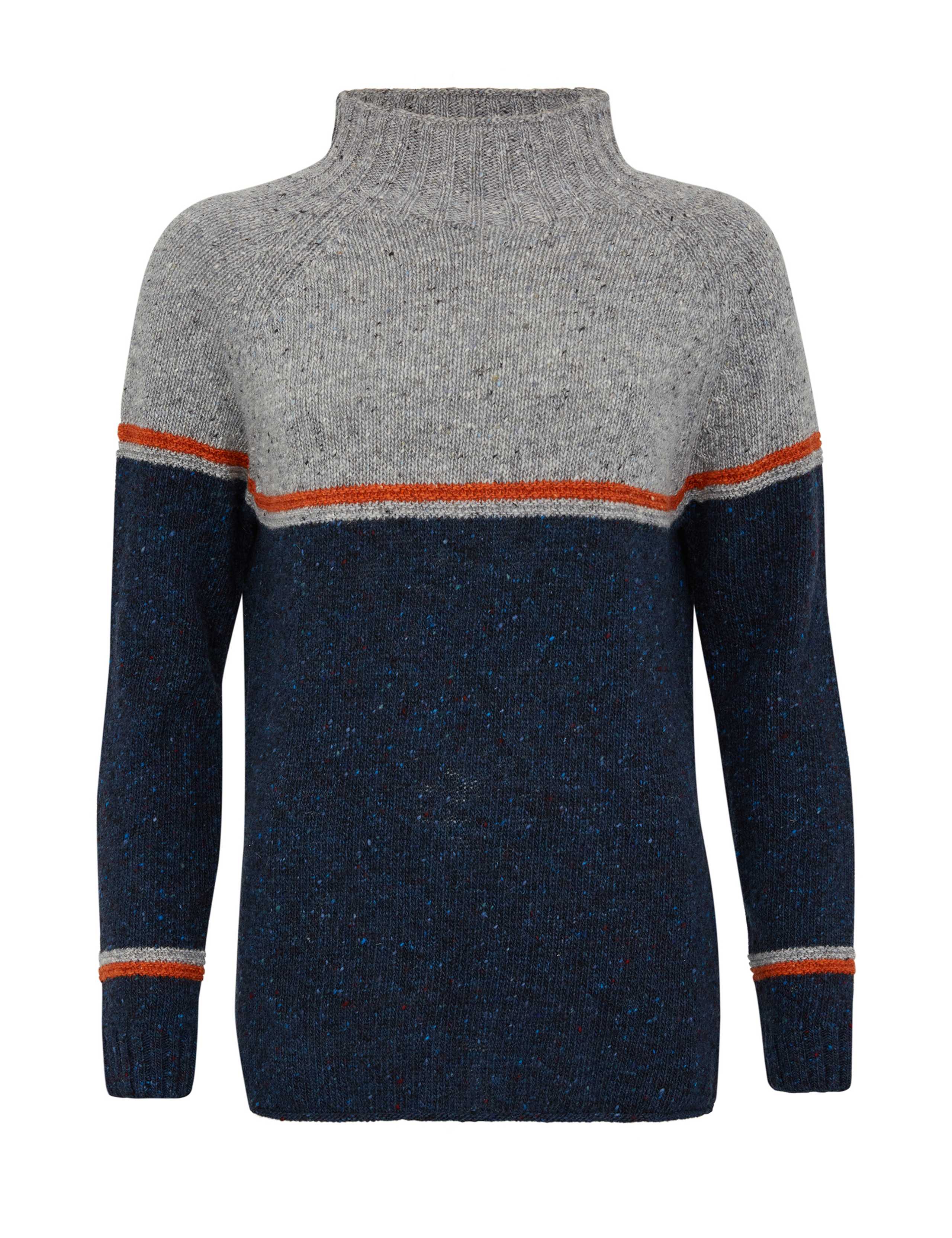 Pure Wool Funnel Neck Jumper 2 of 4