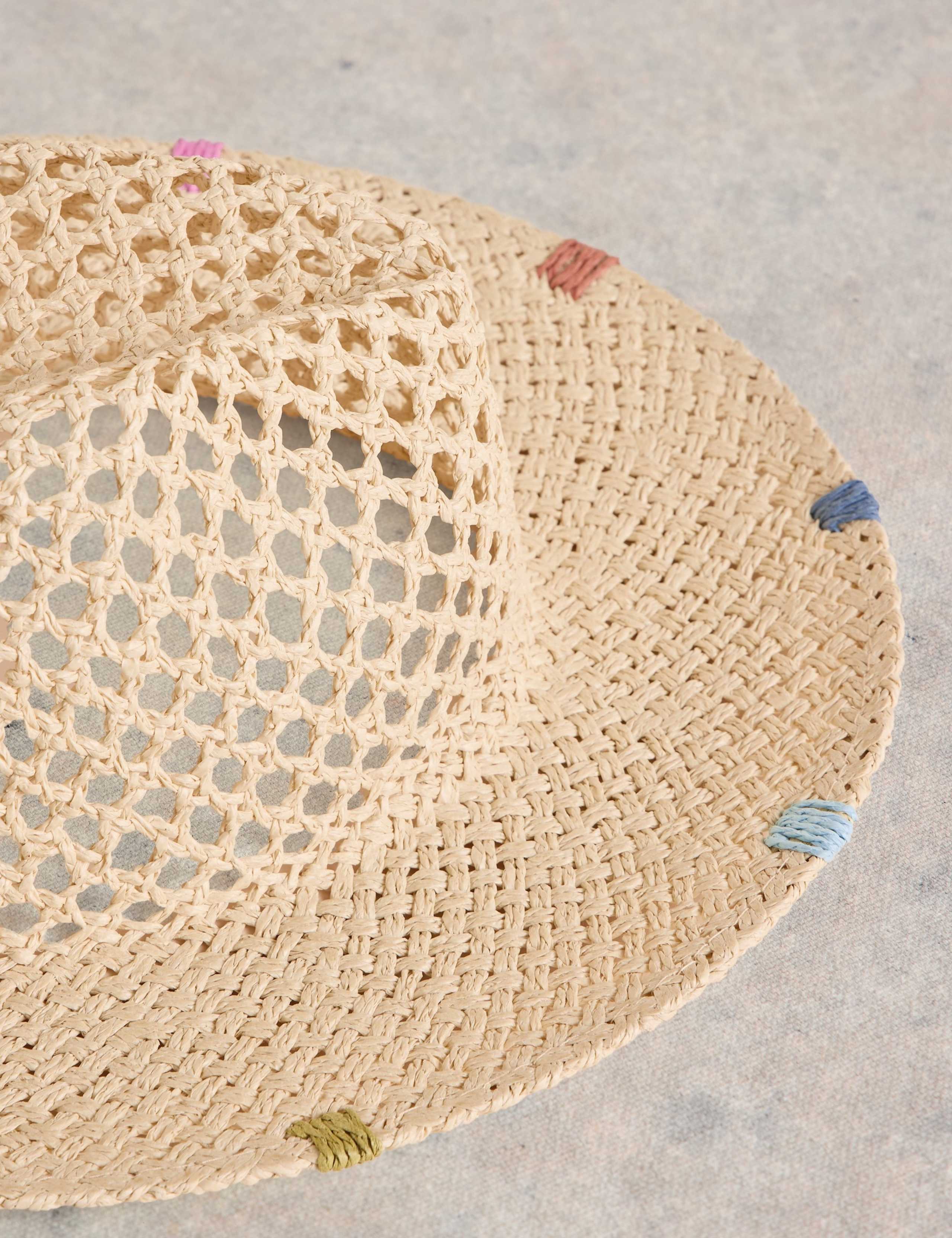 Open Weave Fedora Hat 3 of 3