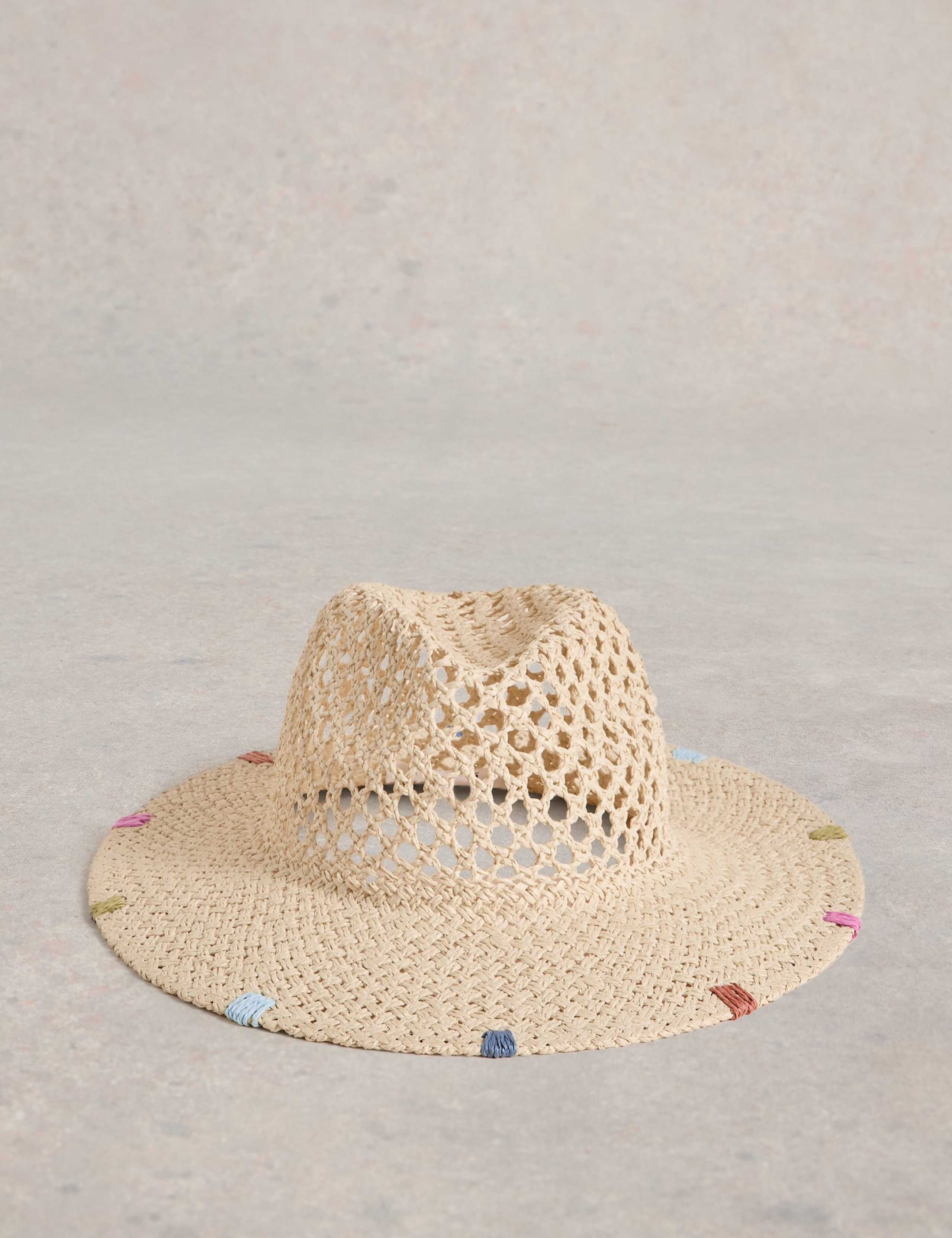 Open Weave Fedora Hat 2 of 3
