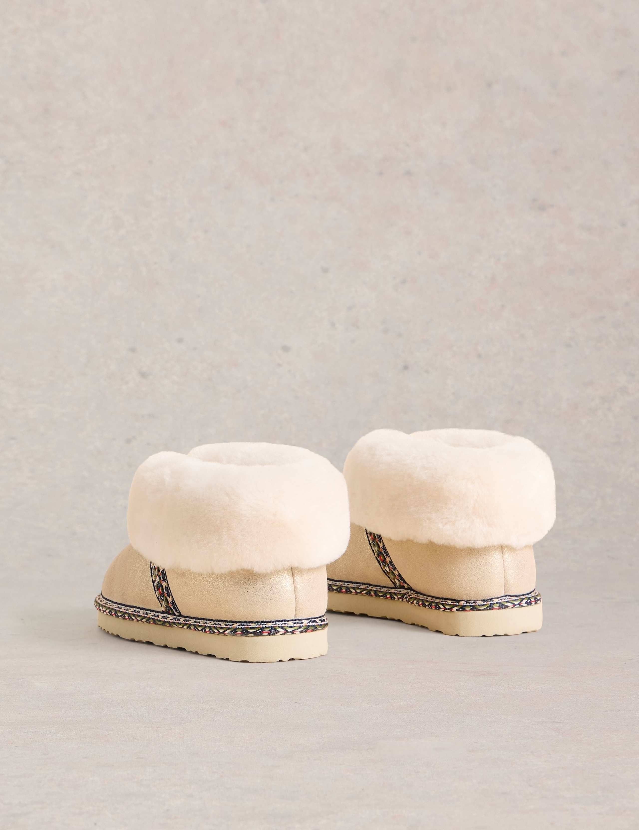 Suede Shearling Slipper Boots 3 of 4