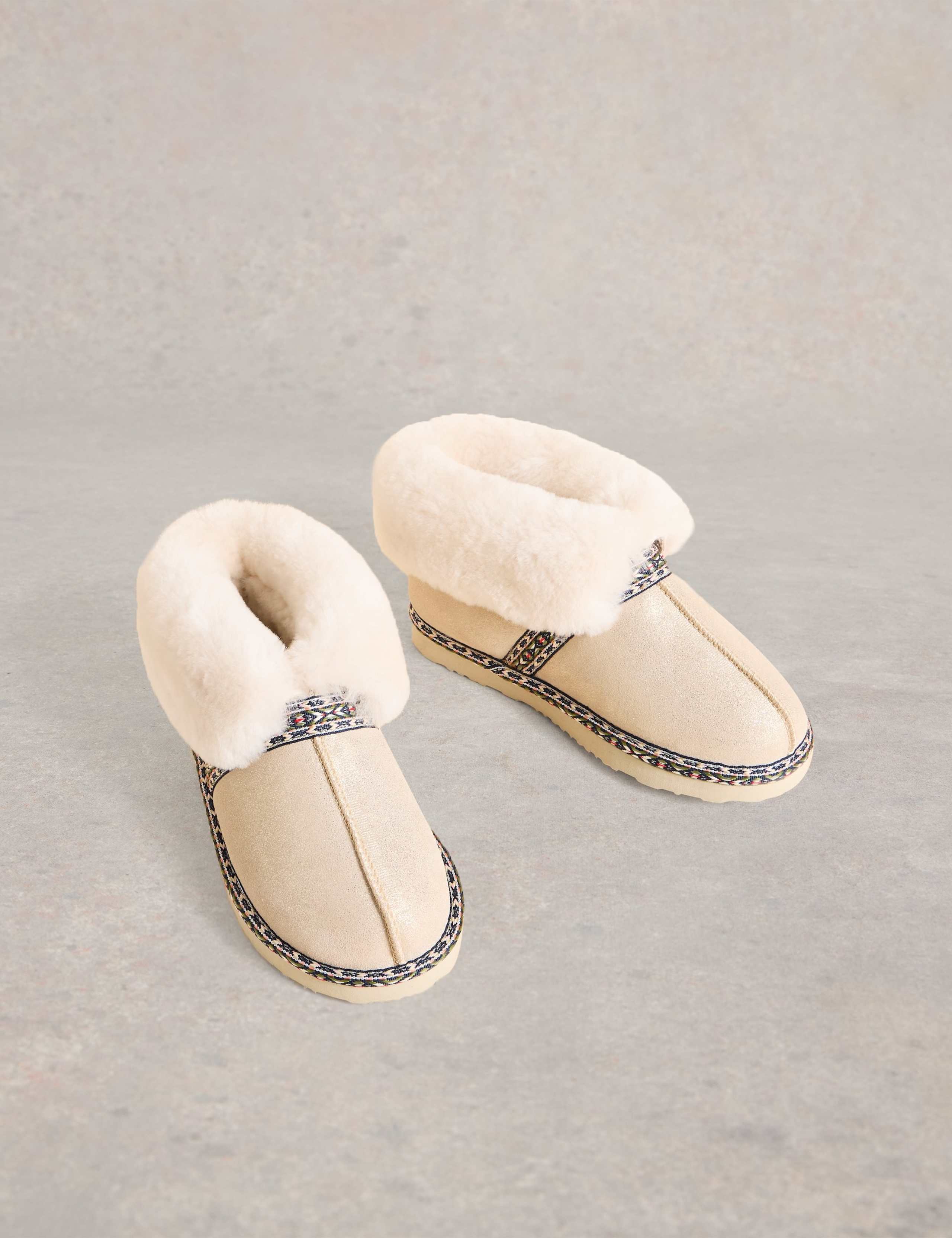 Suede Shearling Slipper Boots 2 of 4