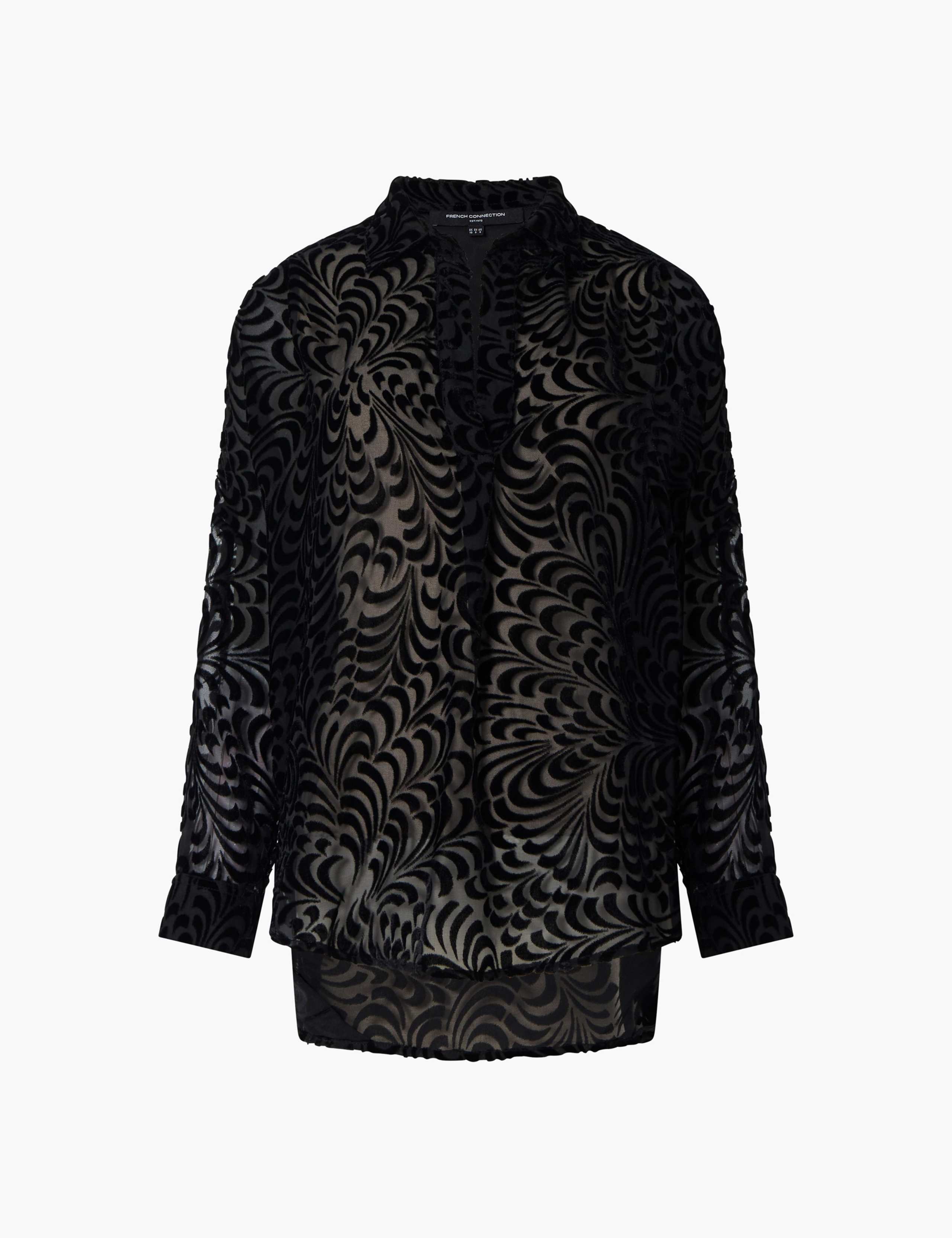 Geometric V-Neck Blouse 2 of 4