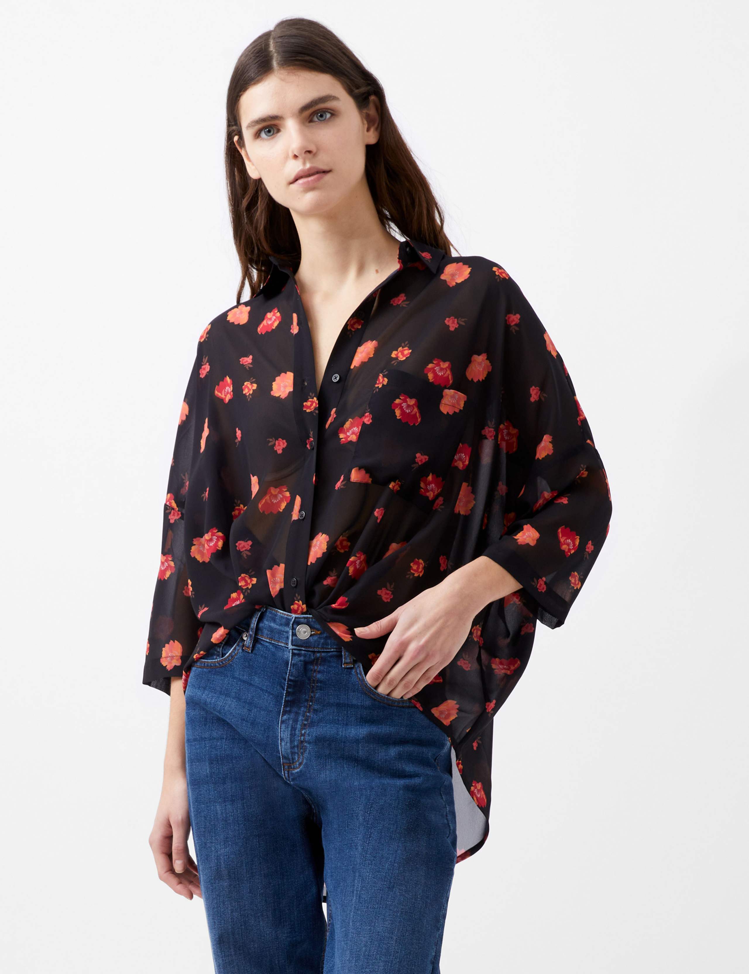 Floral Collared Top 1 of 4