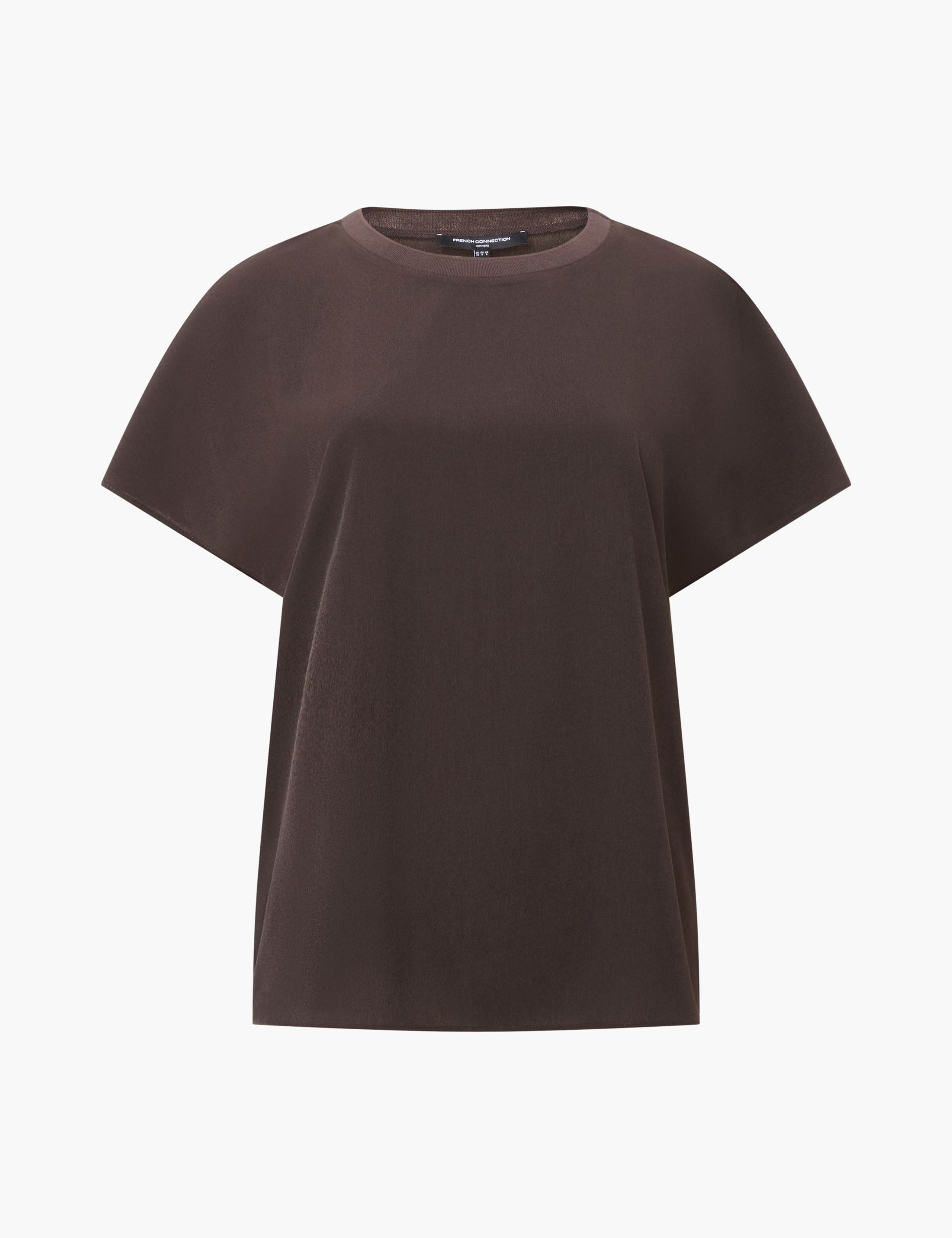 Crepe Crew Neck Top 2 of 4