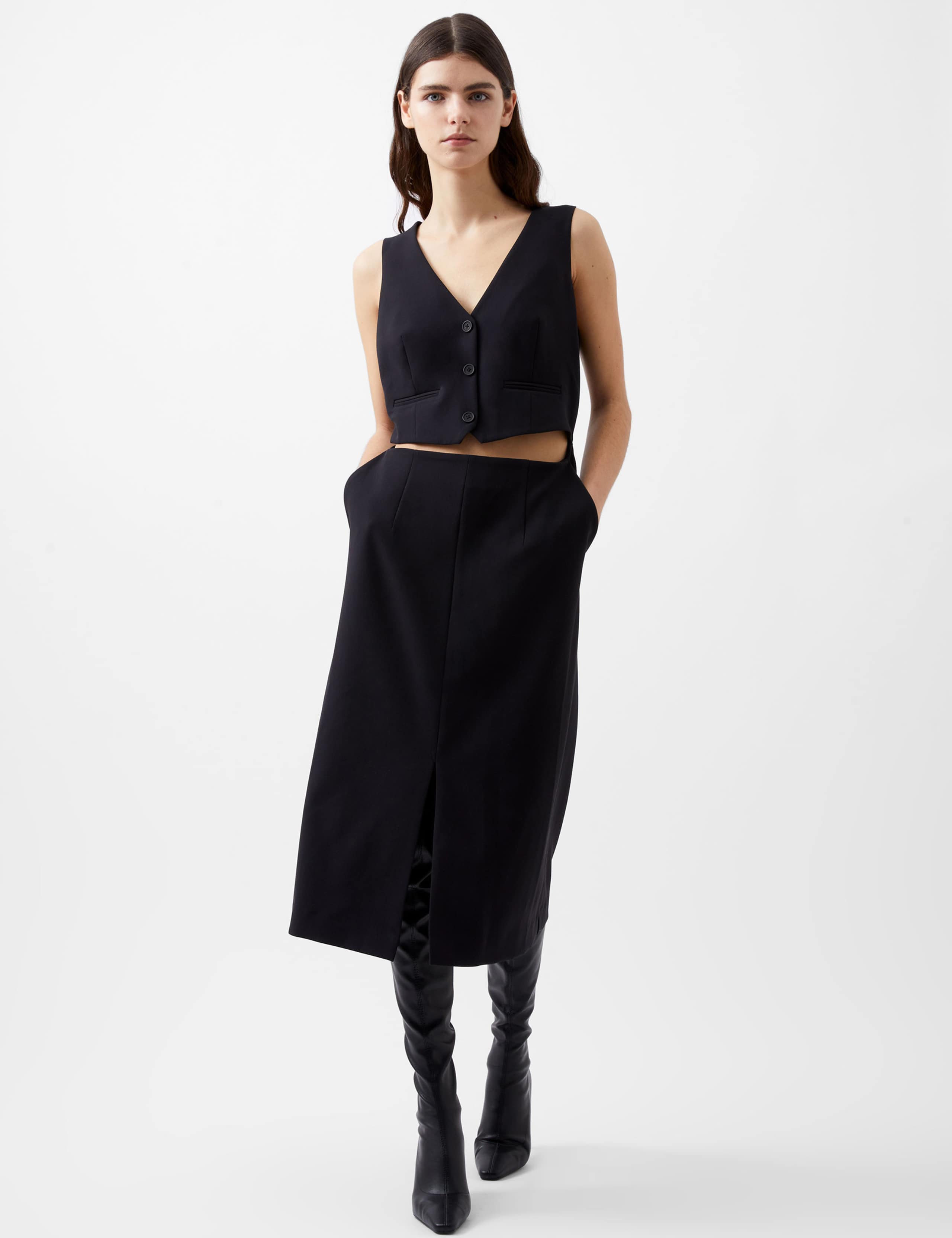 Twill Waistcoat Dress 3 of 4