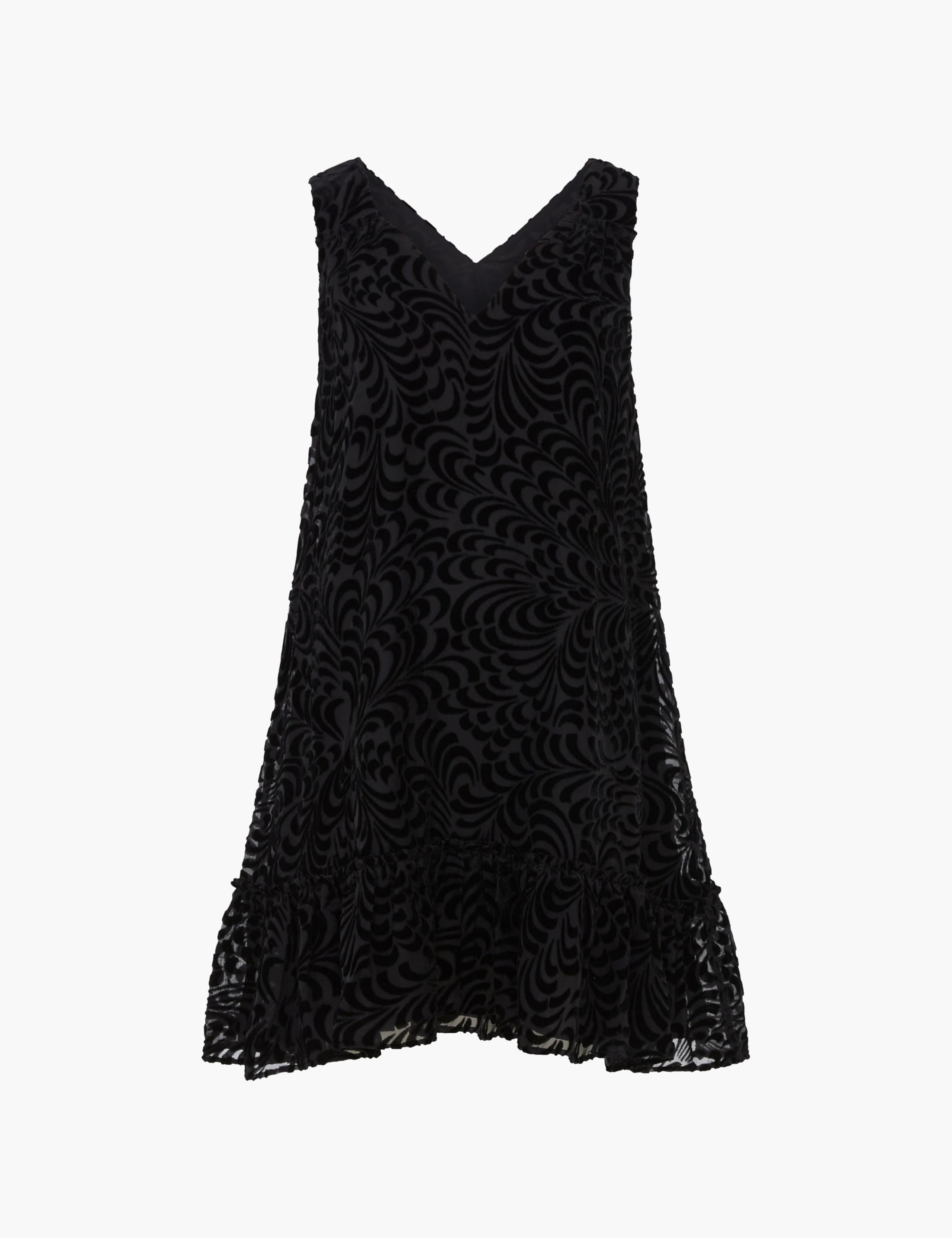 Floral V-Neck Mini Swing Dress 2 of 4