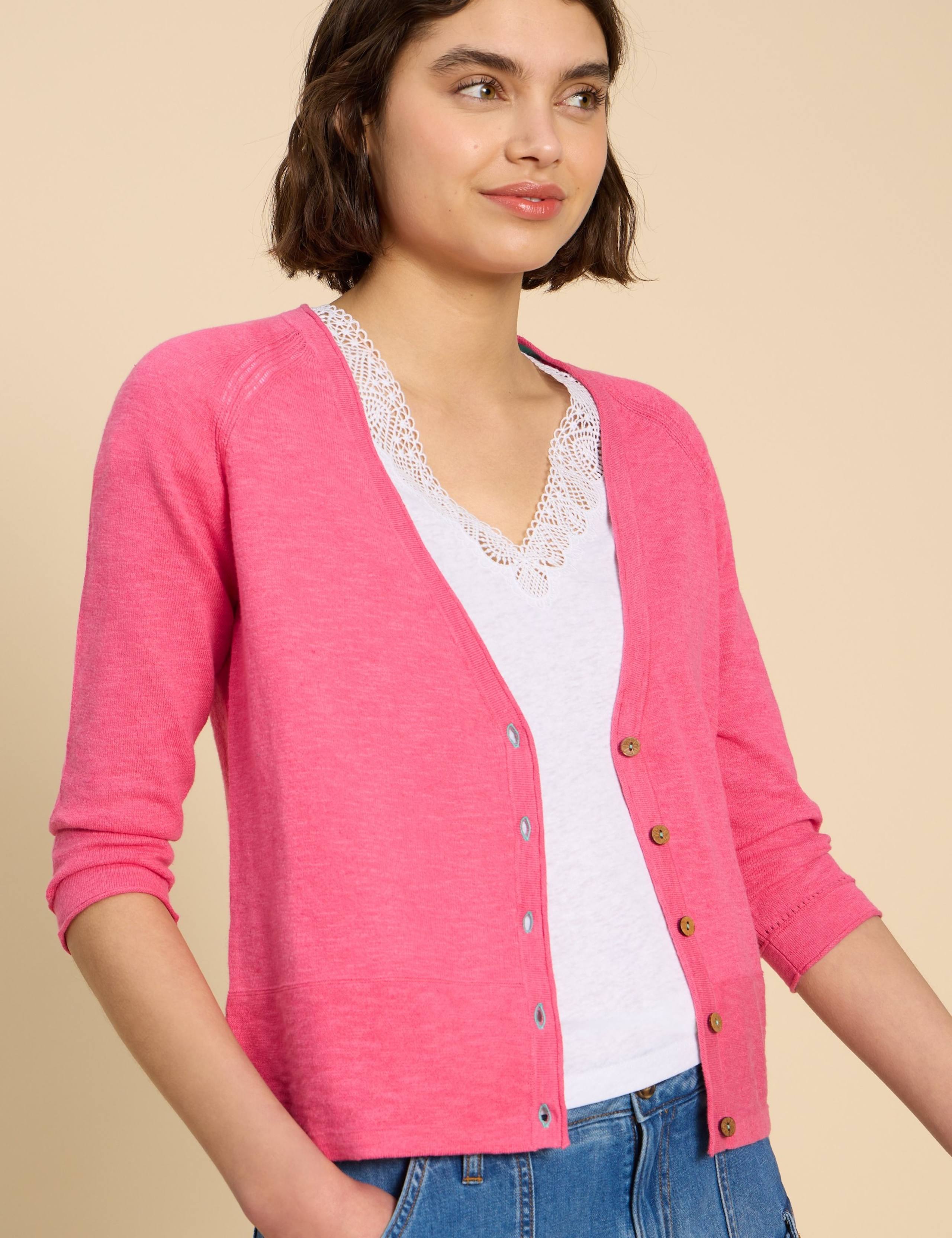 Pure Cotton V-Neck Button-Through Cardigan 4 of 6
