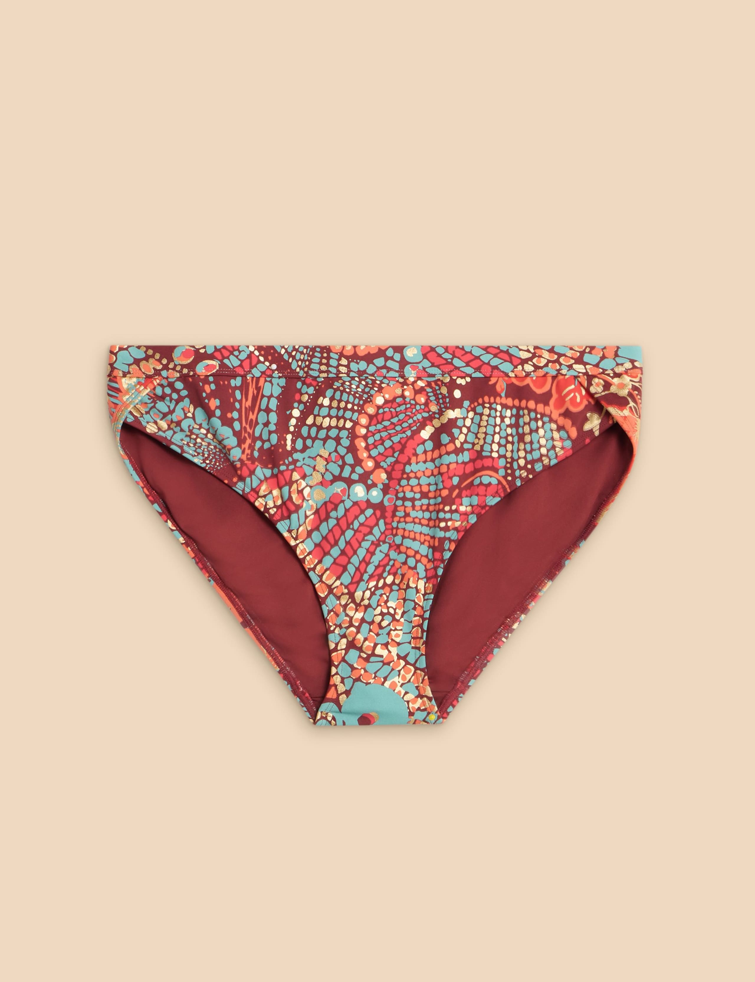 Printed Side Detail Bikini Bottoms 2 of 6