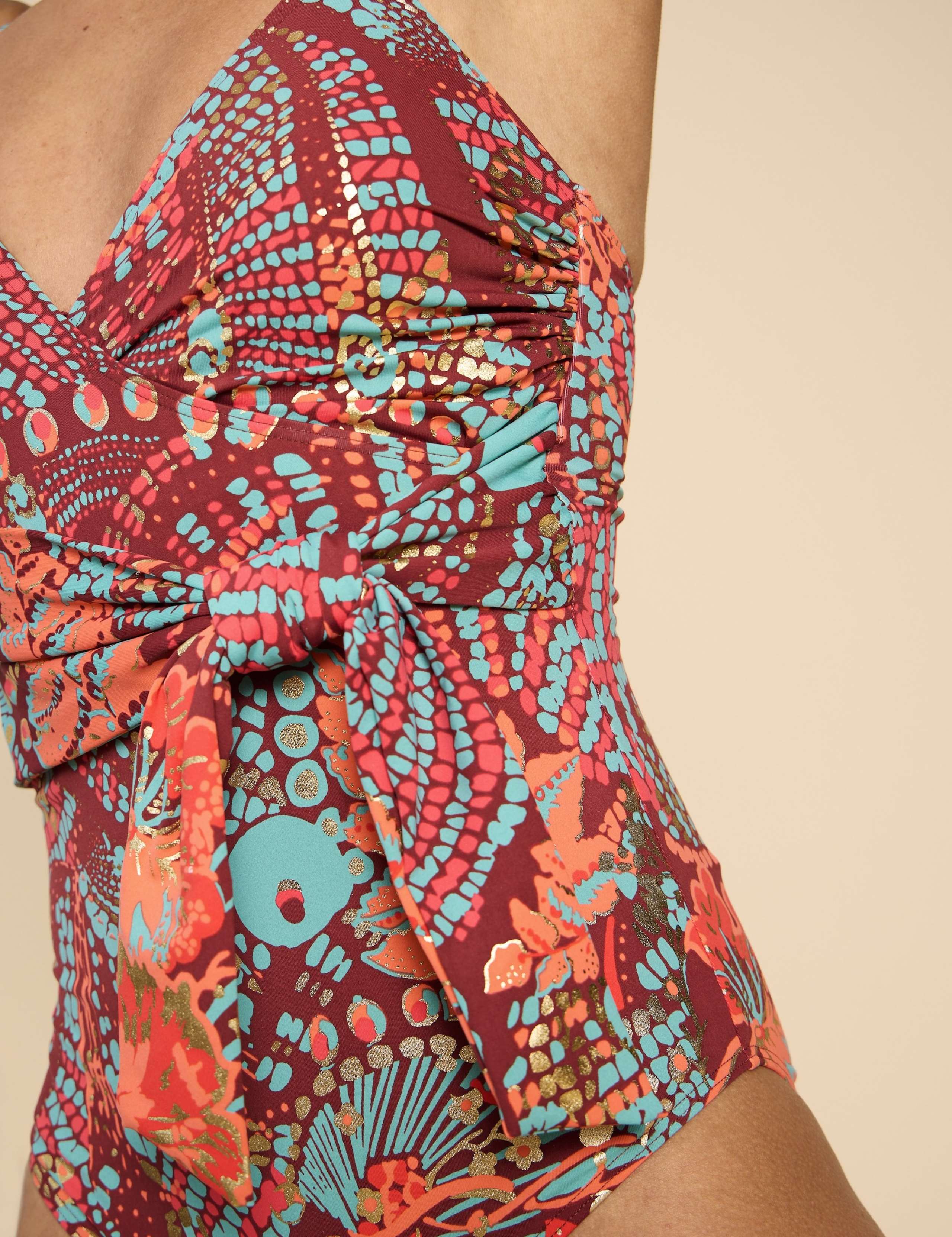 Printed V-Neck Swimsuit 5 of 6