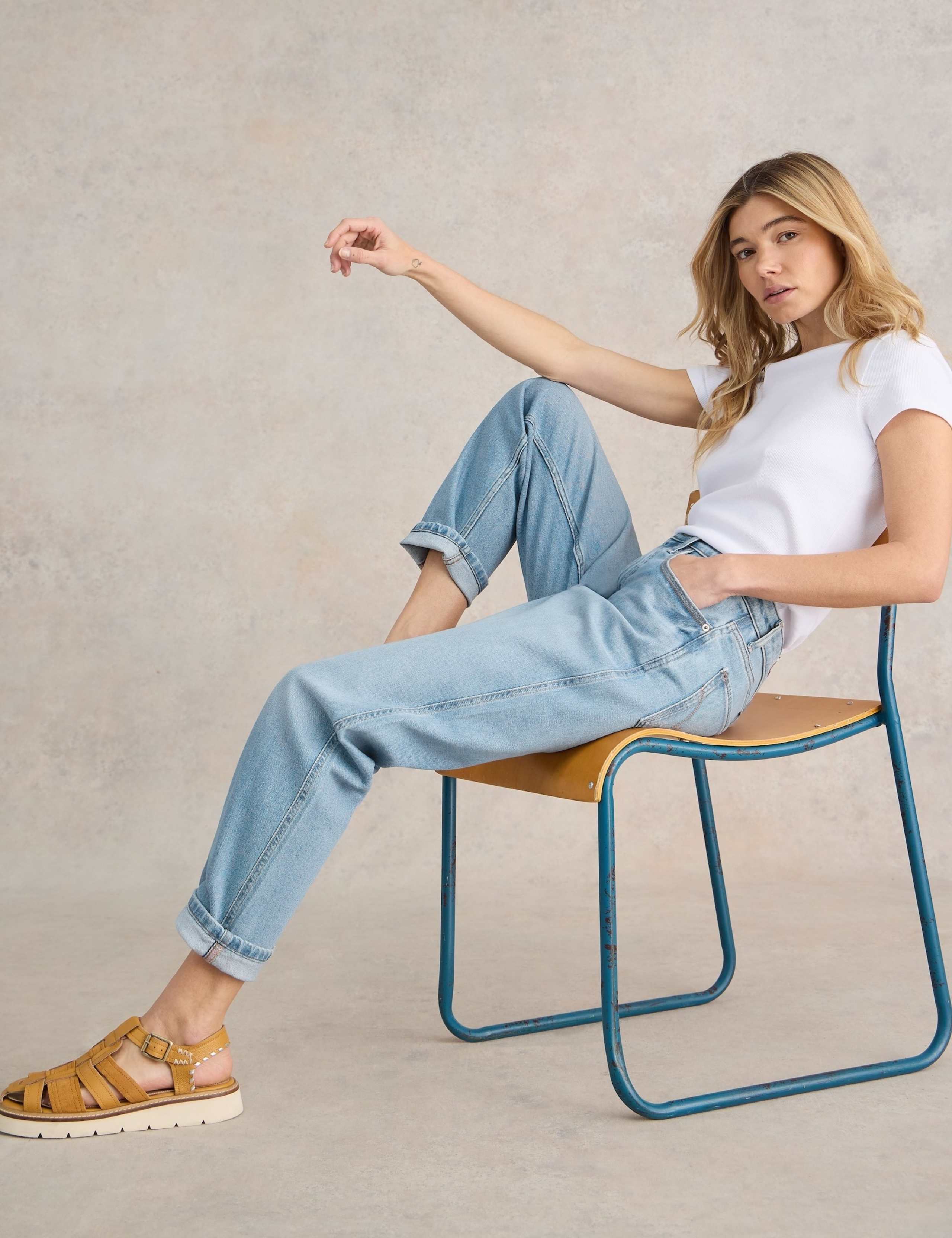Freya Mid Rise Straight Leg Jeans 5 of 6