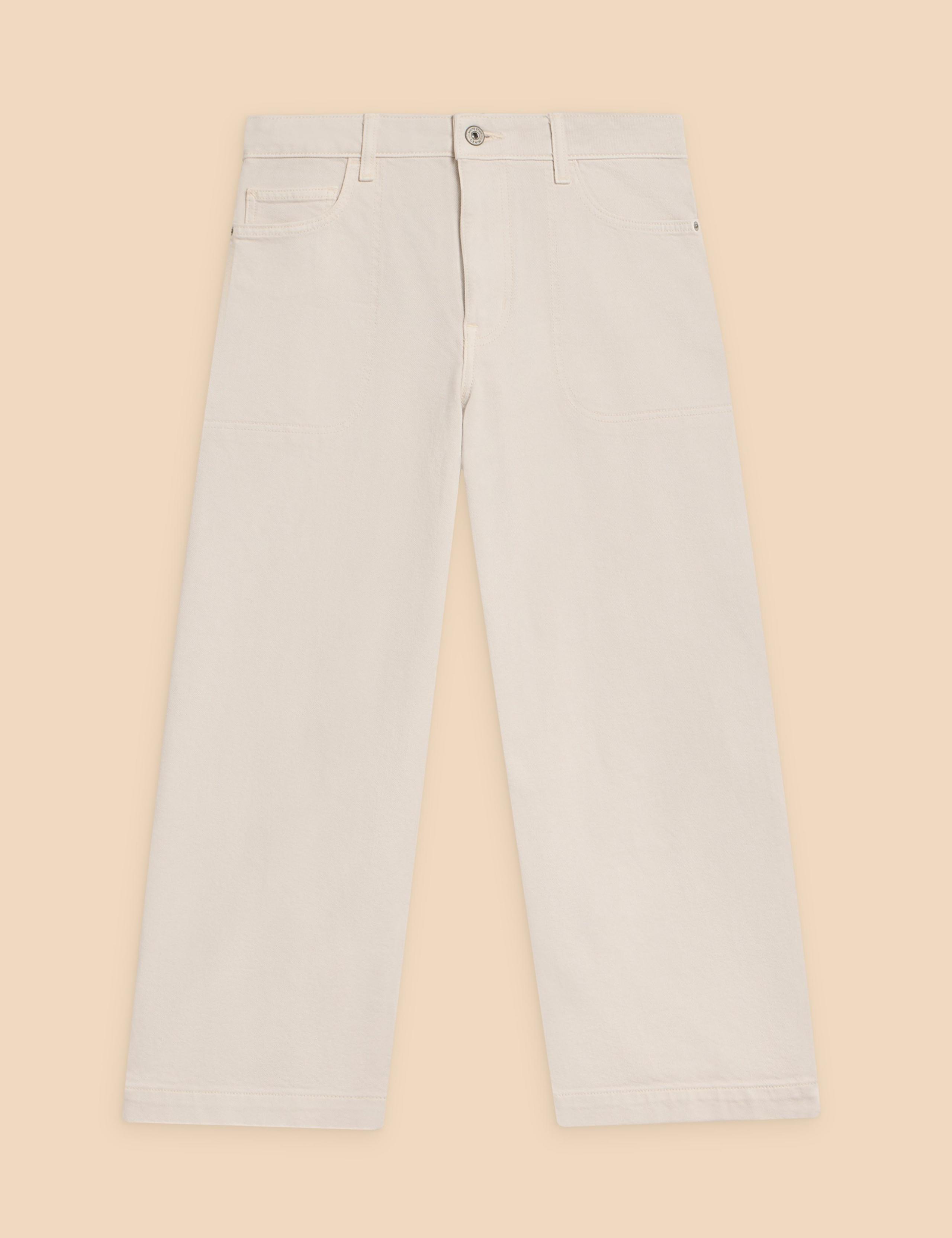 Mid Rise Wide Leg Cropped Jeans 2 of 6