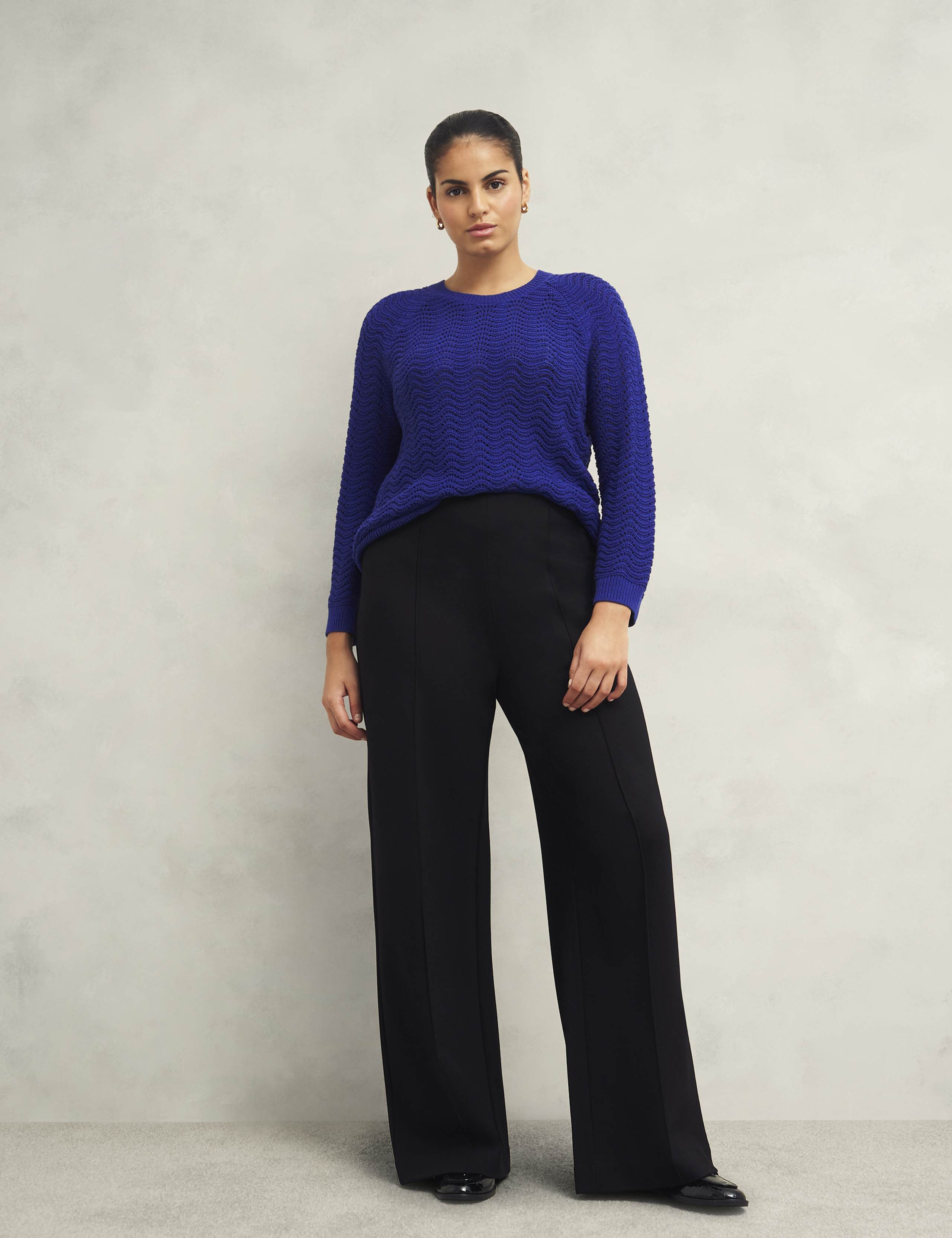 Pure Cotton Textured Jumper 3 of 7