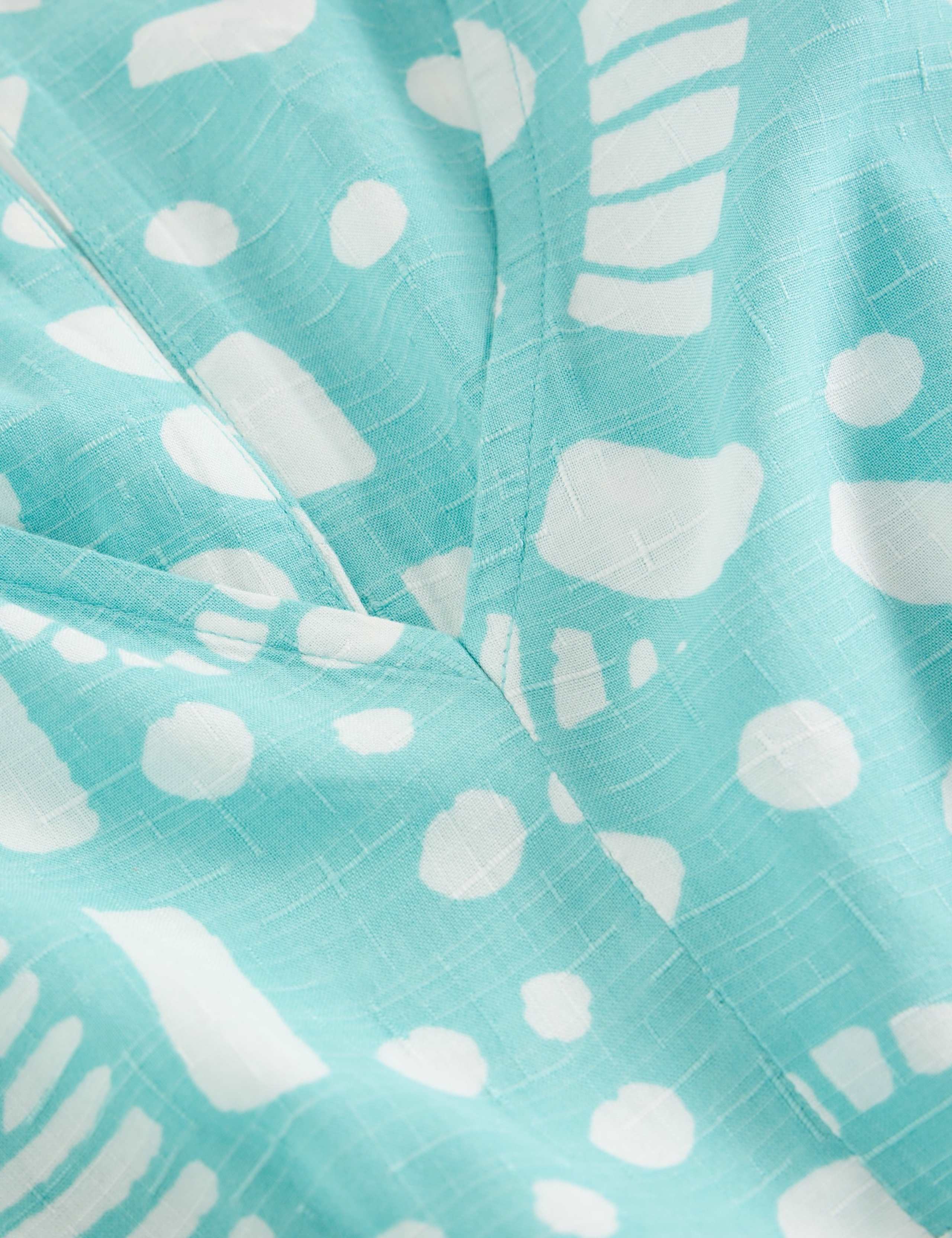 Printed V-Neck Midi Tea Dress 6 of 6
