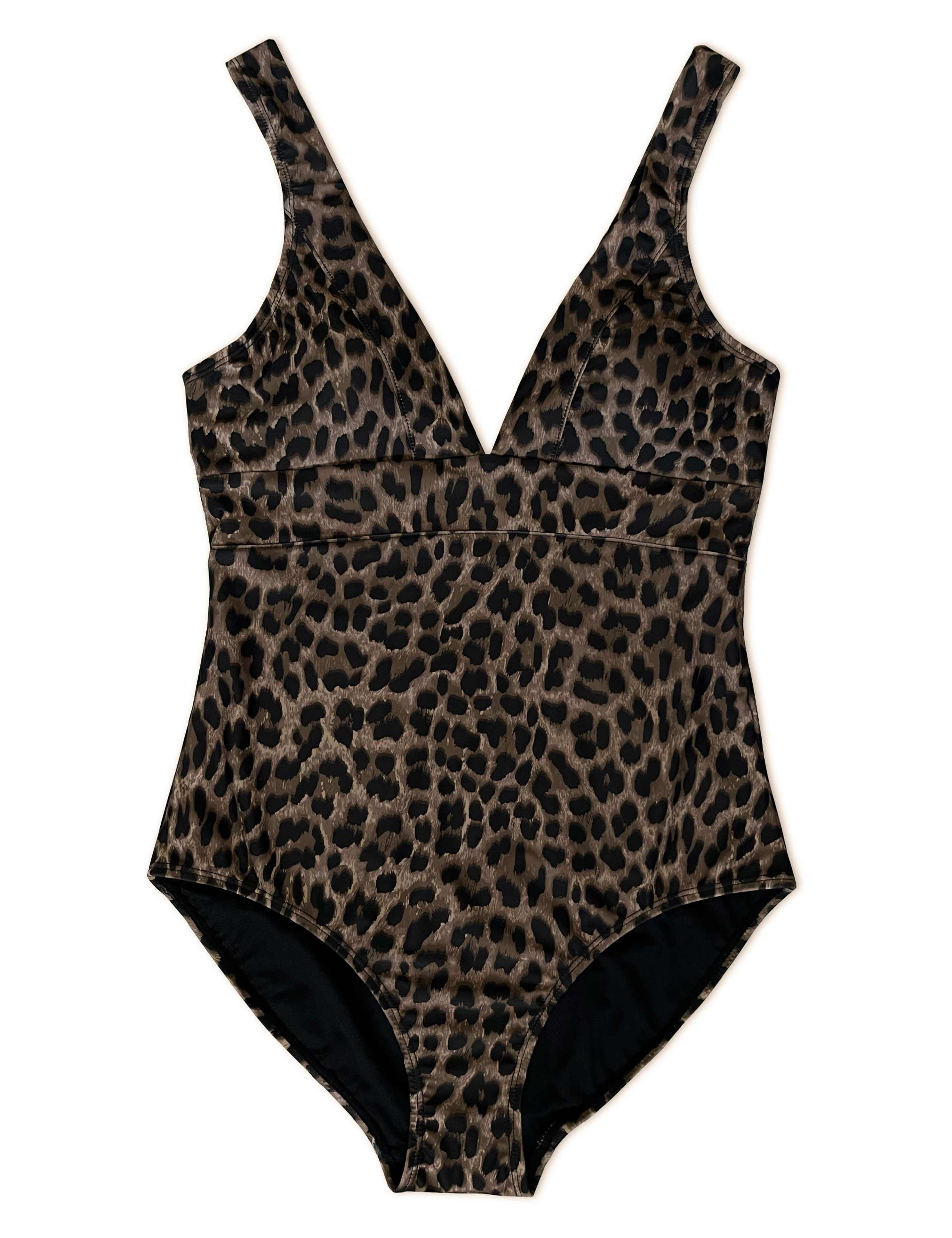 Animal Print V-Neck Swimsuit 2 of 5