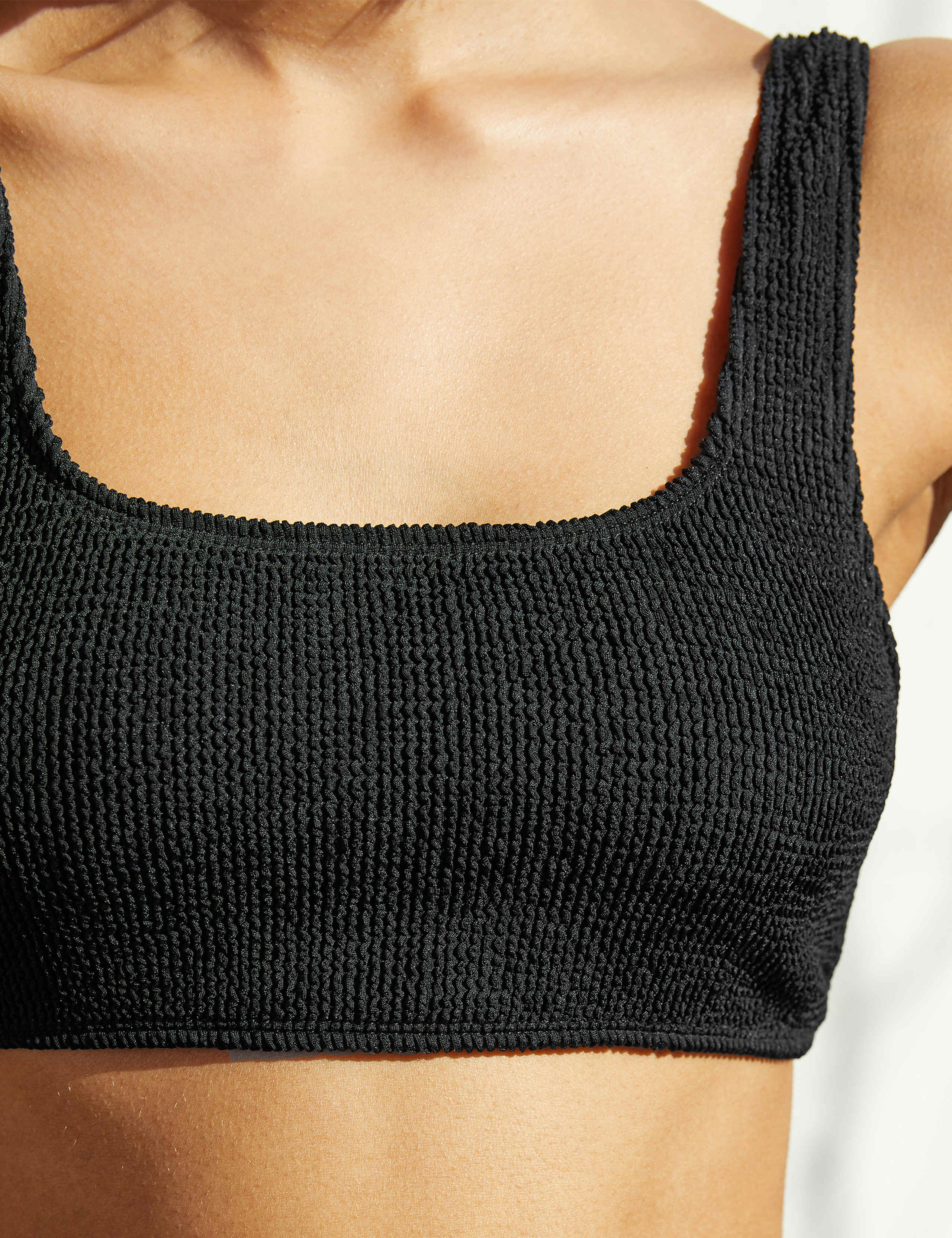 Ribbed Square Neck Bikini Top 4 of 4