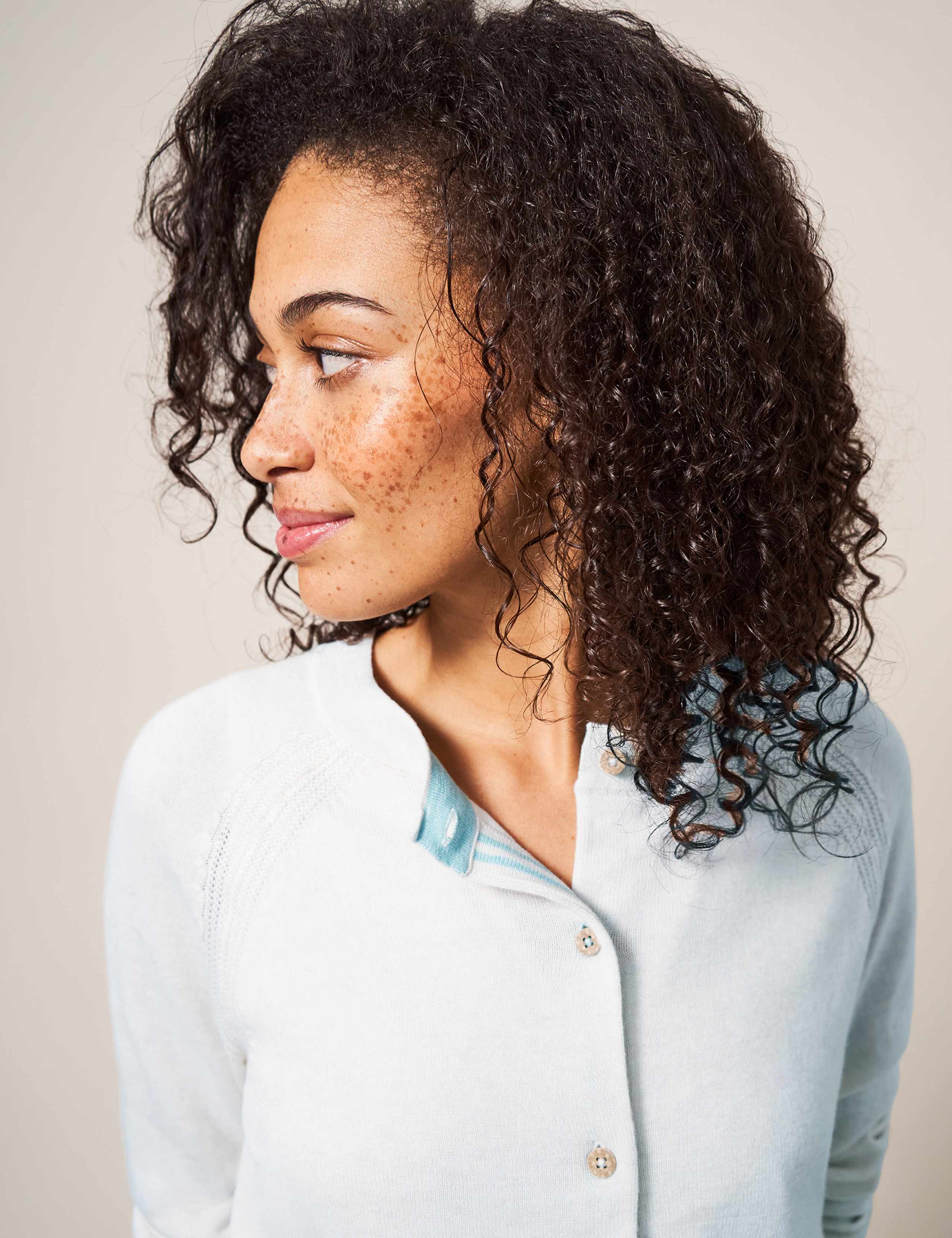 Pure Cotton Crew Neck Cardigan 5 of 5