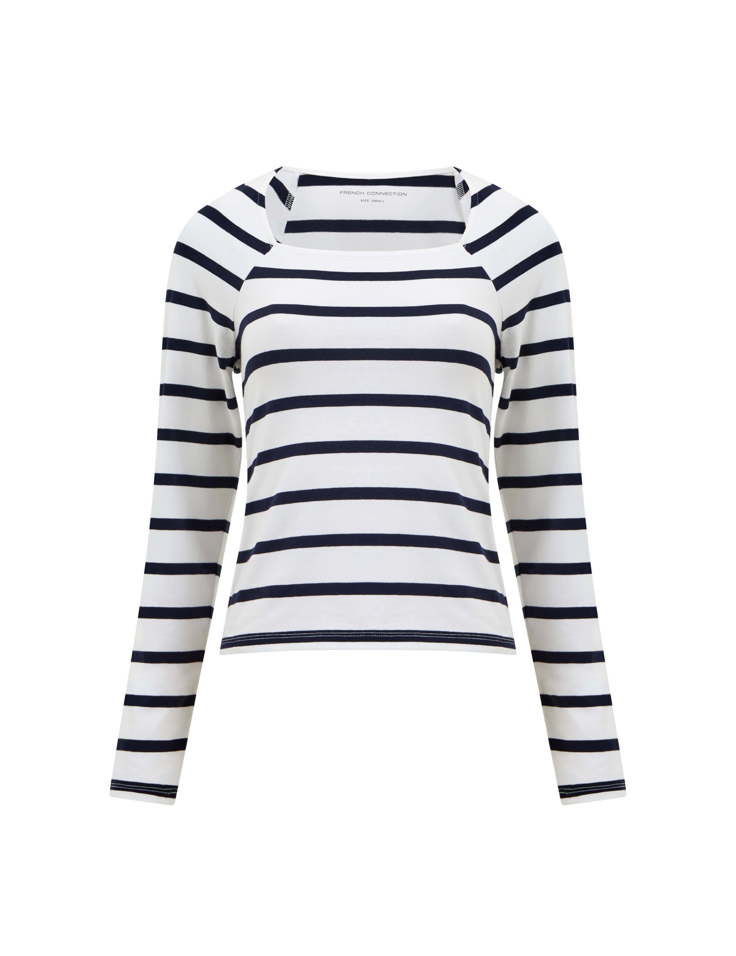 Cotton Rich Striped Square Neck Top 2 of 4