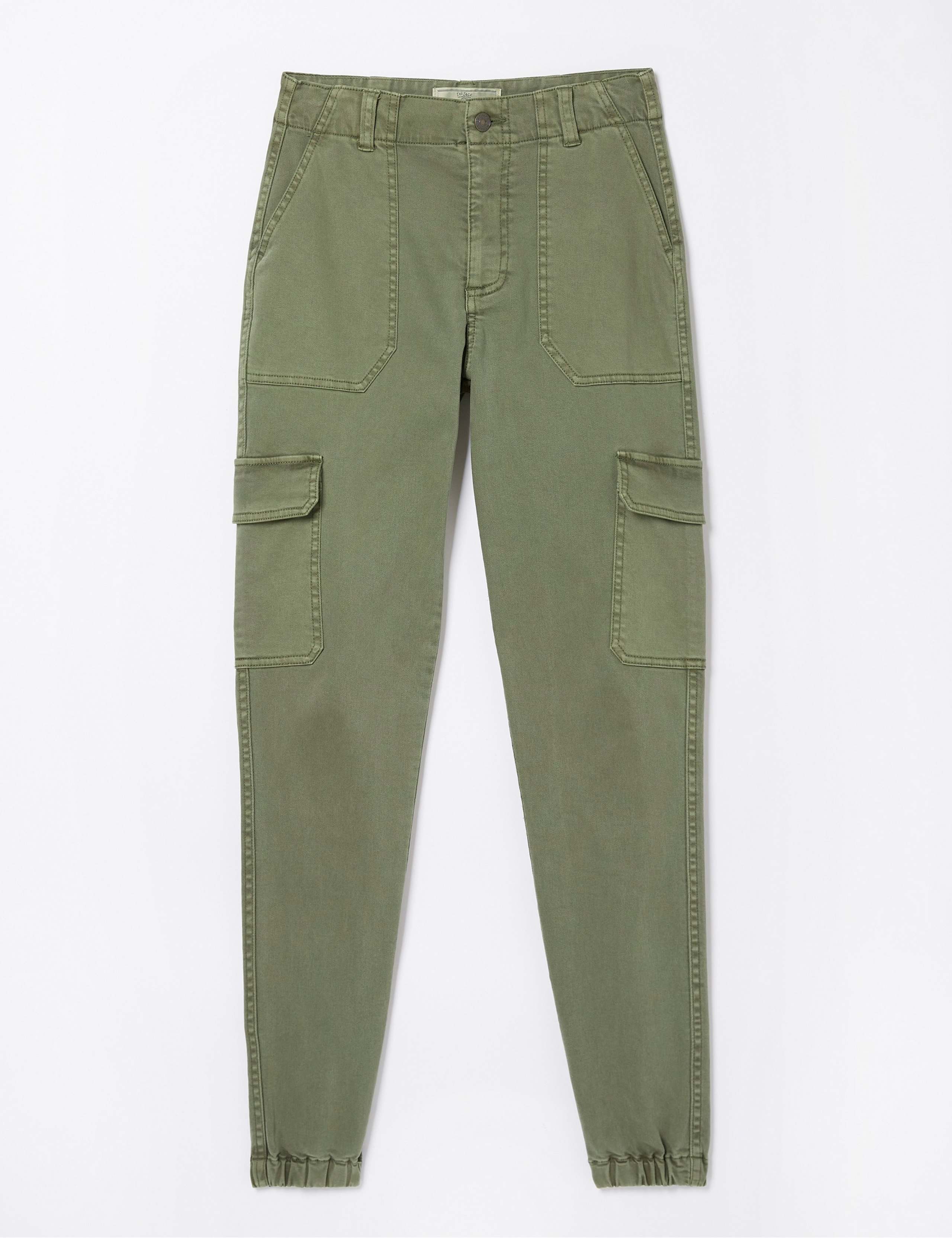 Cotton Rich Cargo Slim Fit Trousers 2 of 6