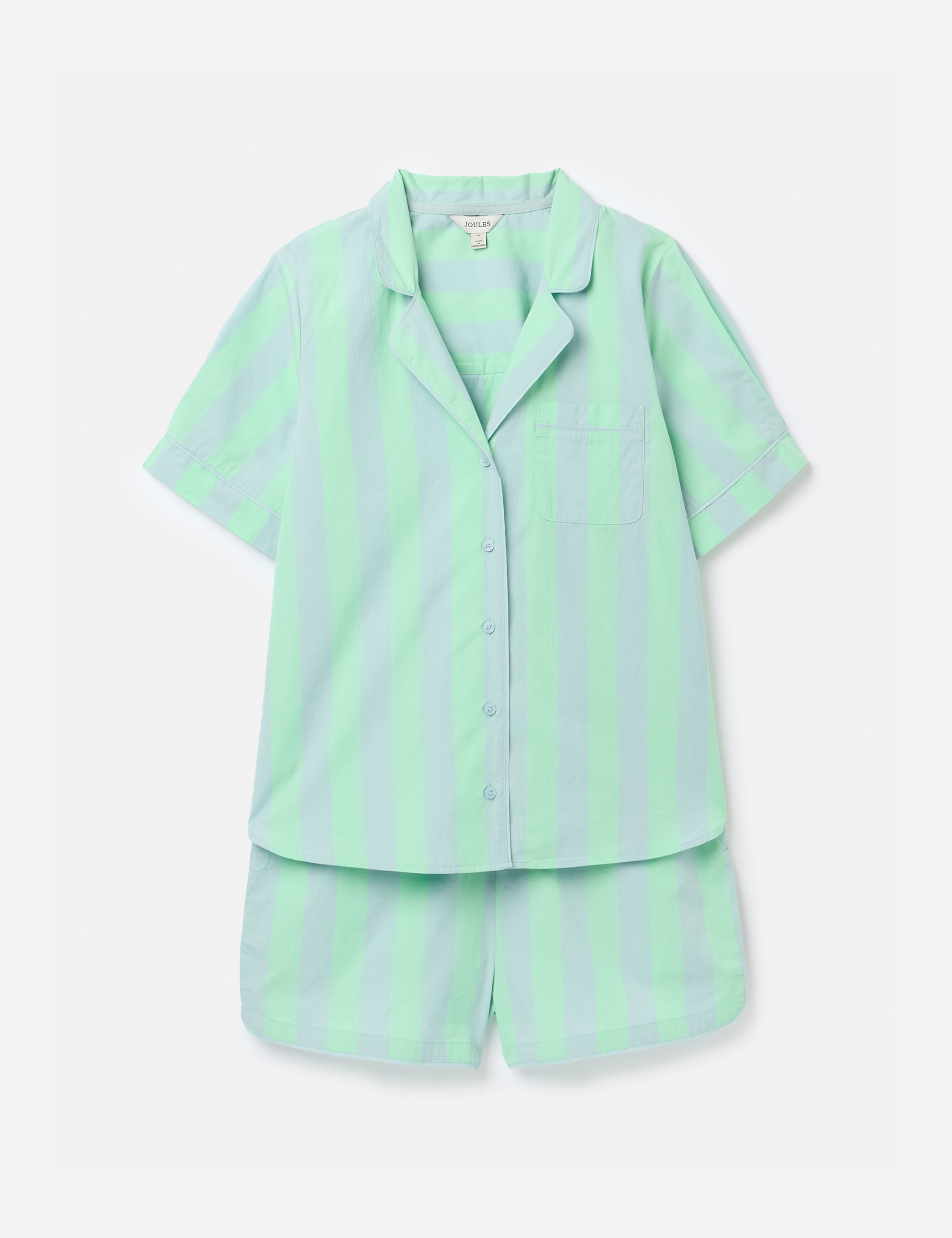 Pure Cotton Striped Pyjama Set 2 of 7