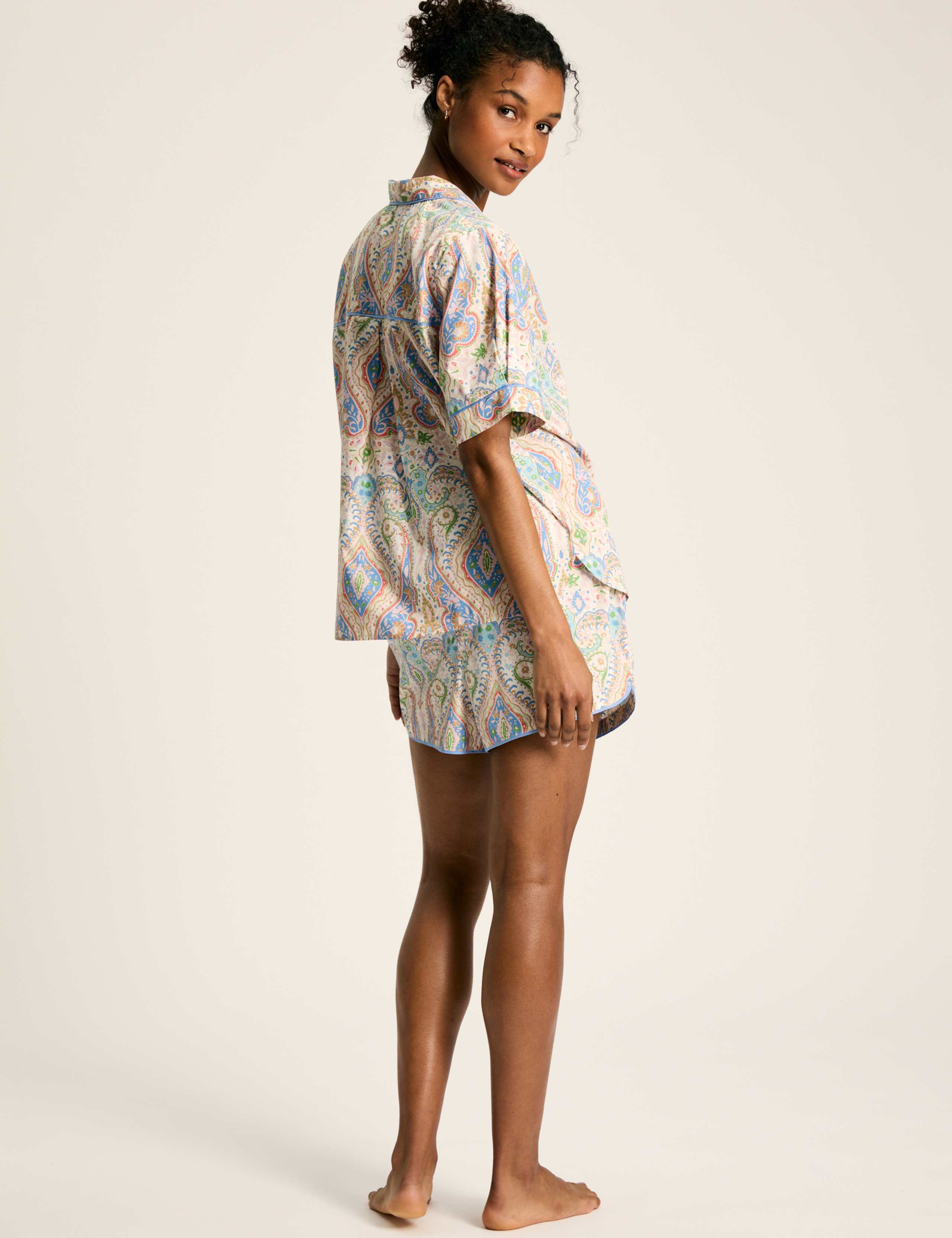 Pure Cotton Paisley Pyjama Set 3 of 7