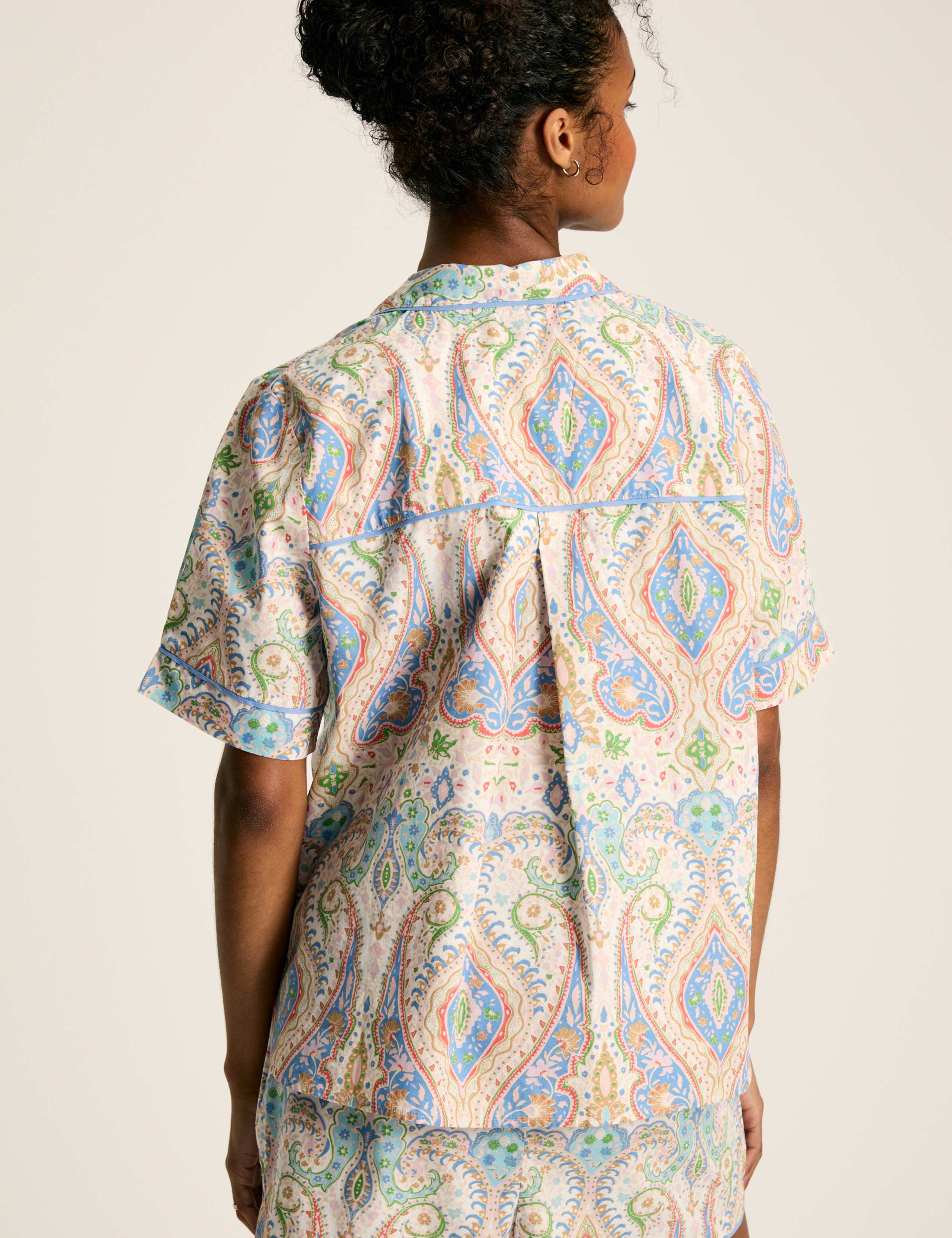 Pure Cotton Paisley Pyjama Set 5 of 7