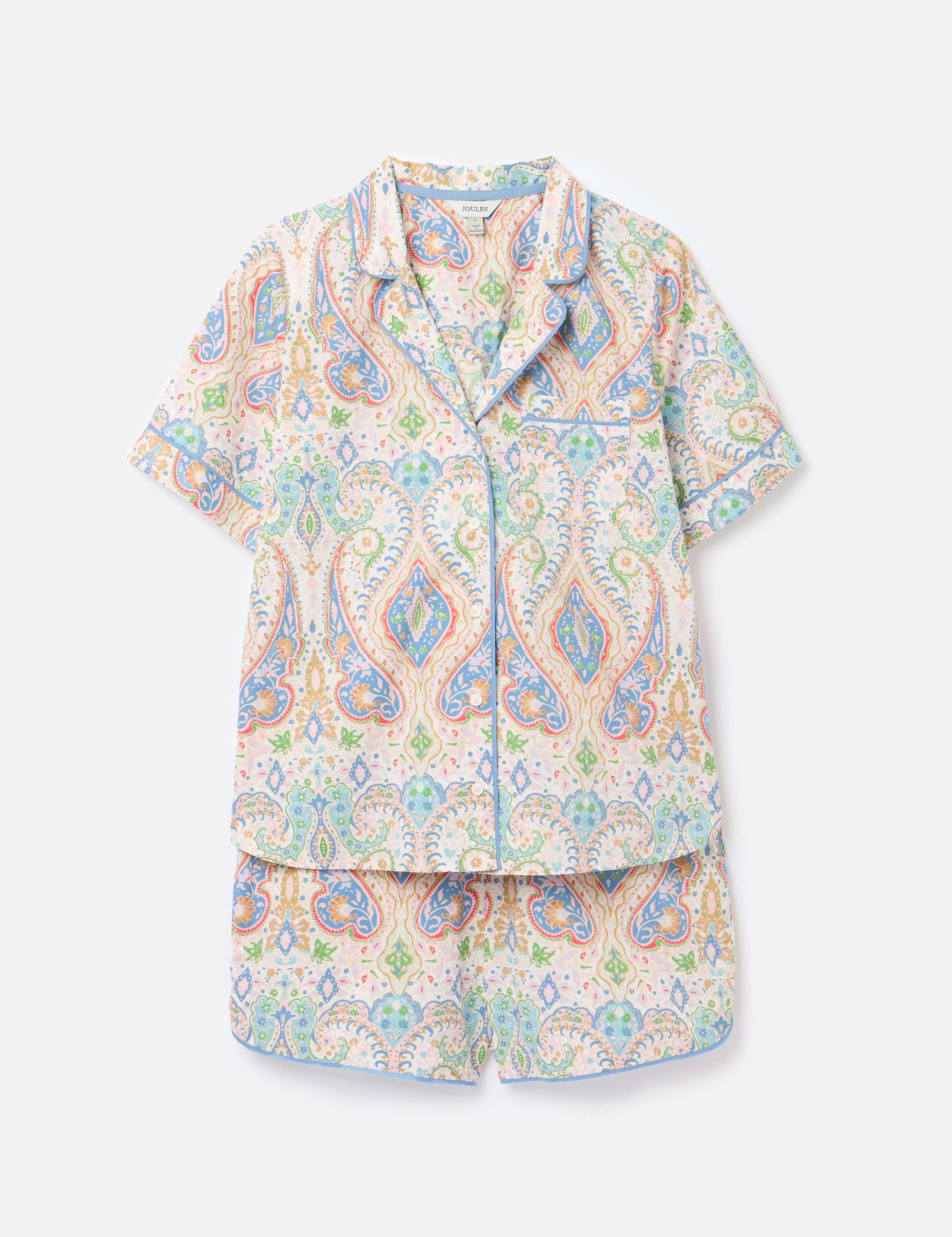 Pure Cotton Paisley Pyjama Set 2 of 7