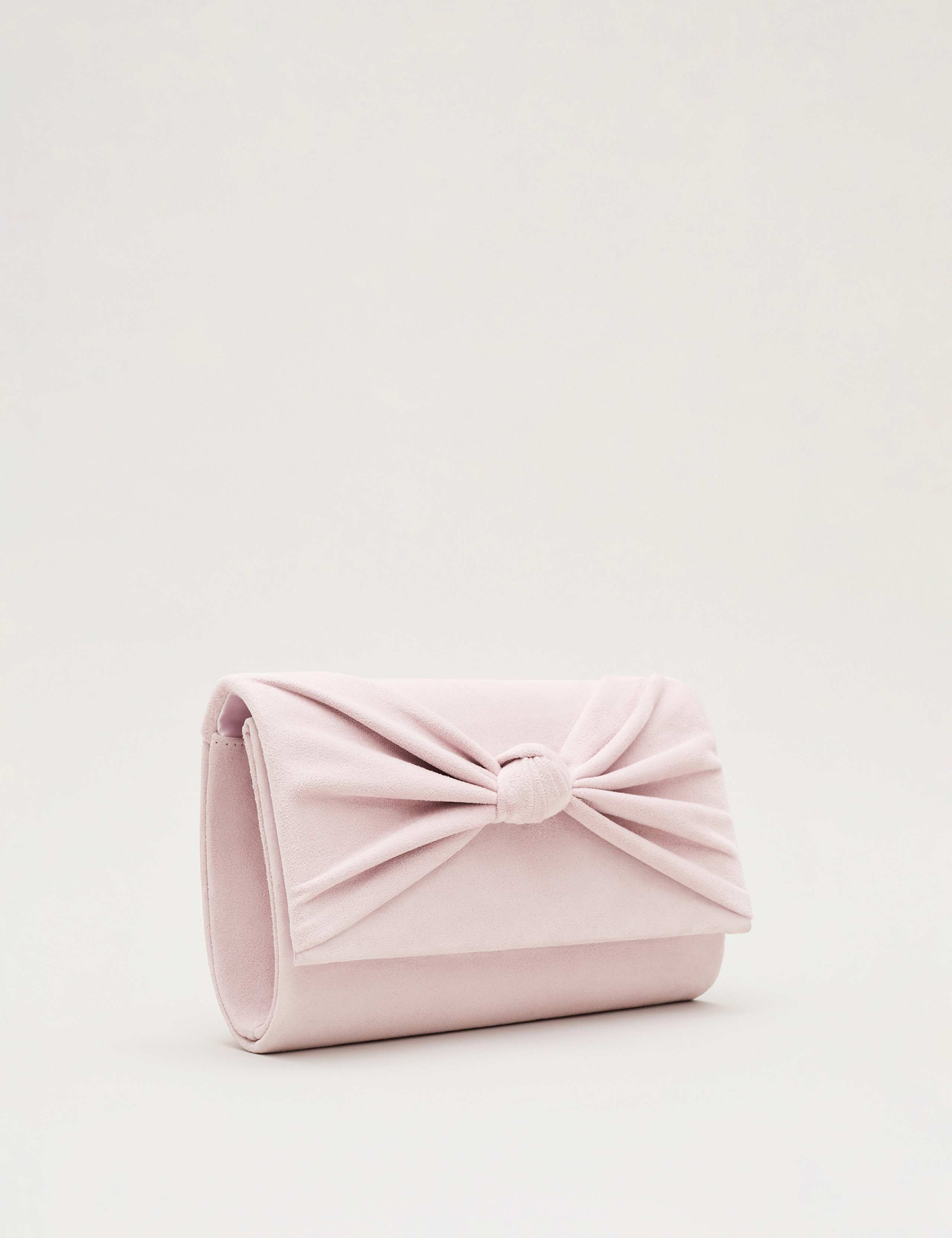 Suede Knot Front Clutch Bag 5 of 8