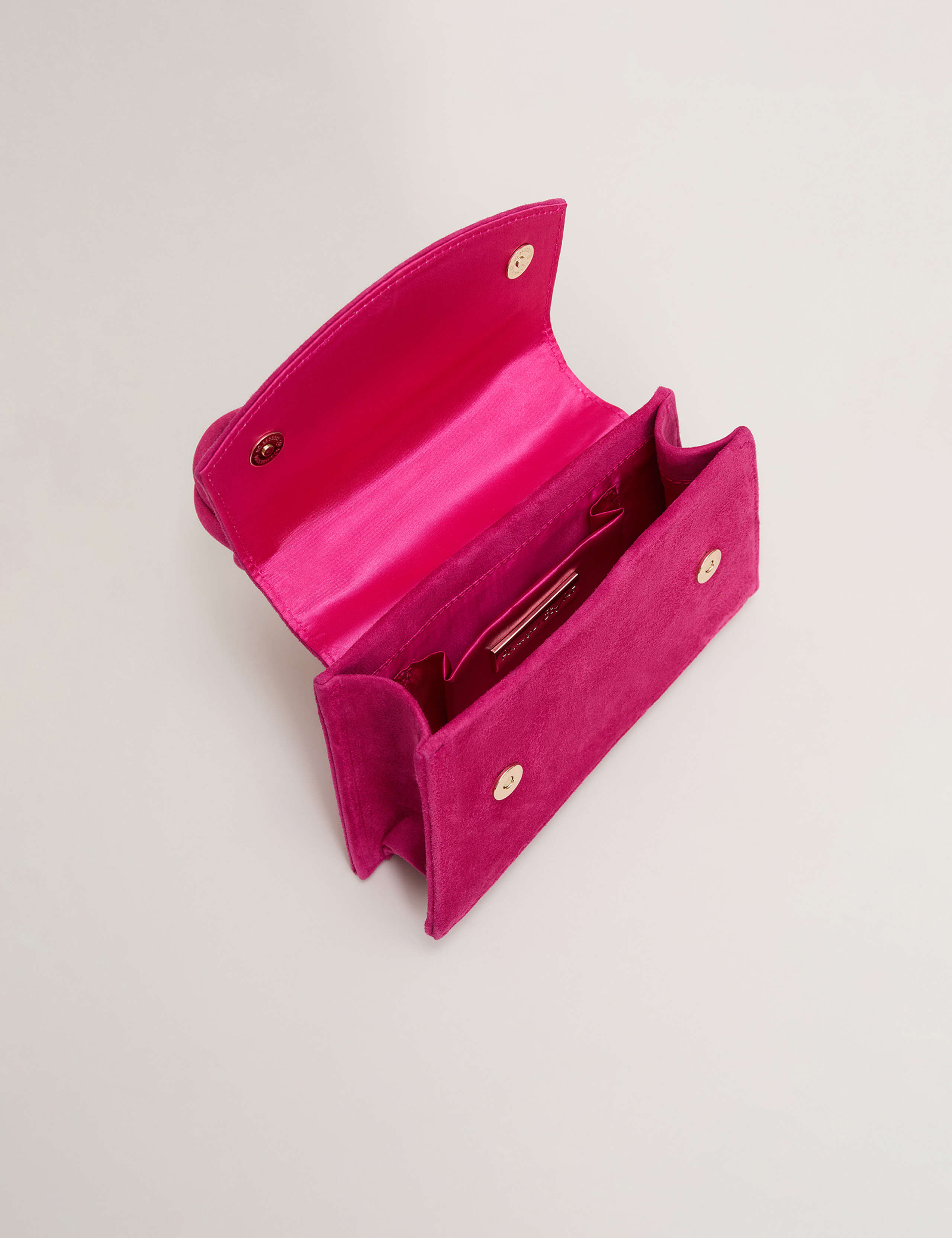 Suede Top Handle Clutch Bag 6 of 6