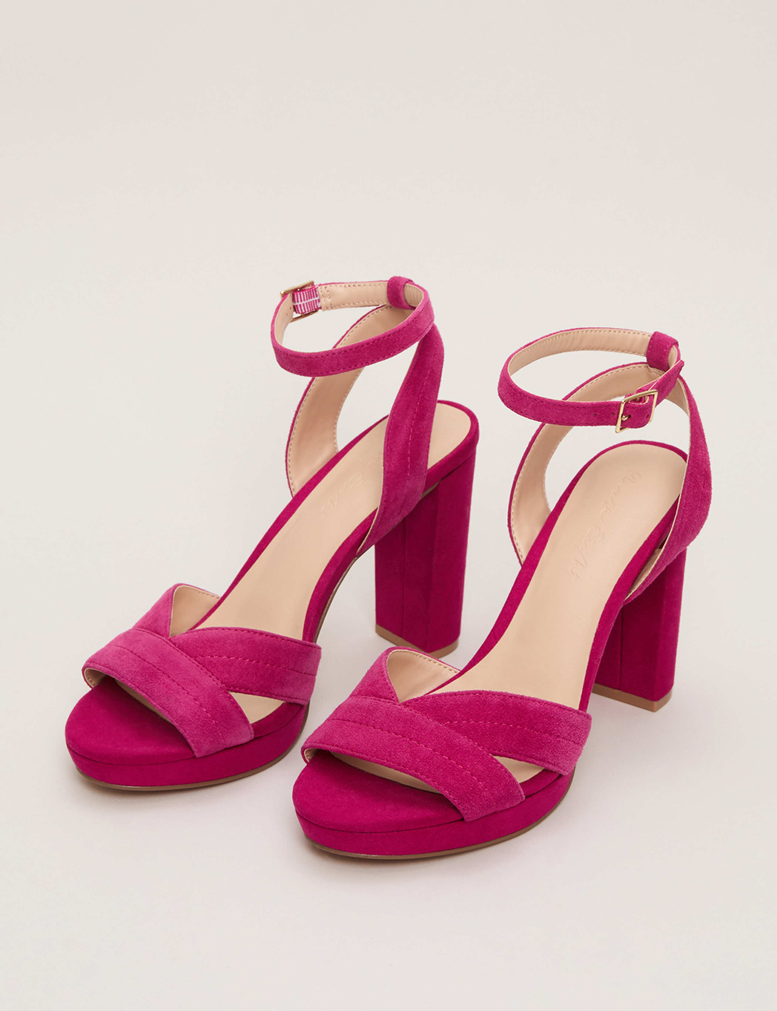 Suede Platform Open Toe Sandals 6 of 9