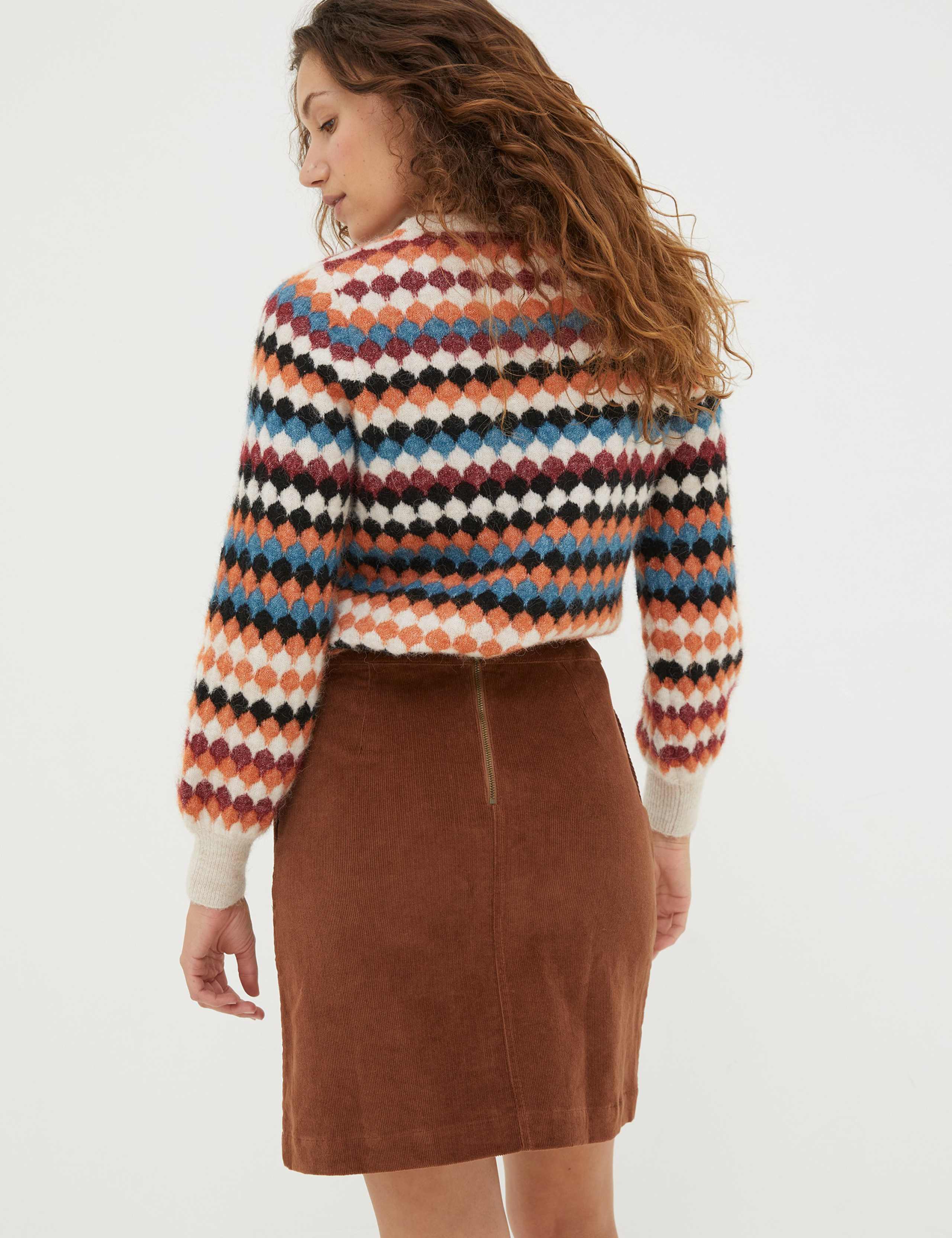 Cord Mini A-Line Skirt 2 of 4