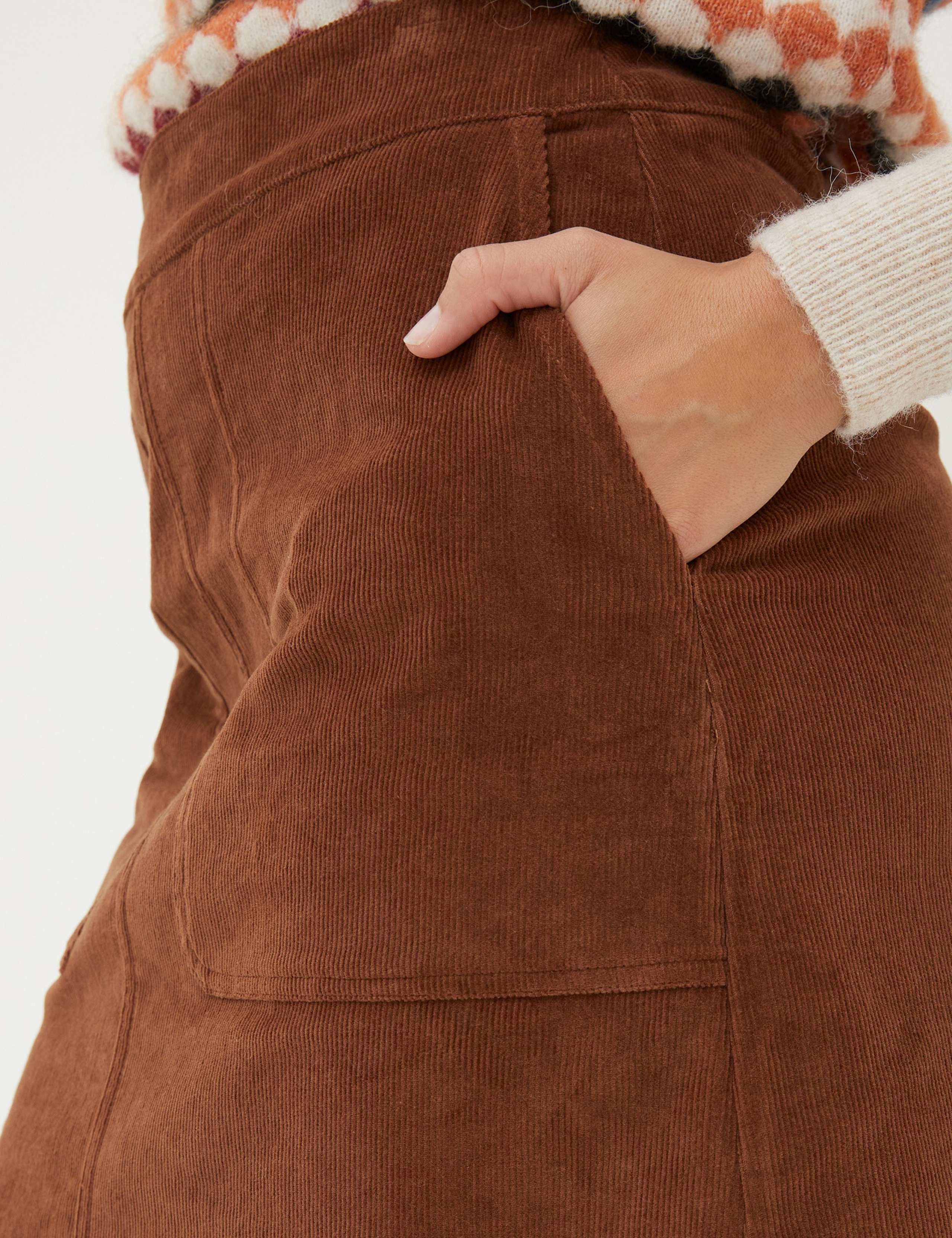 Cord Mini A-Line Skirt 3 of 4