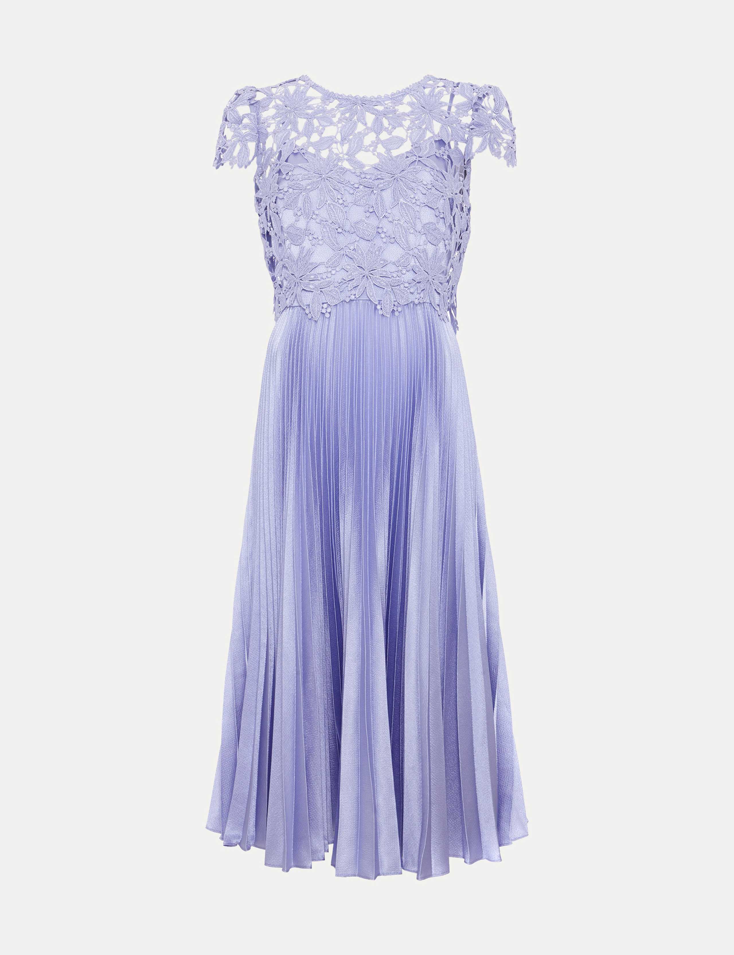 Lace Broderie Midi Skater Dress 2 of 8