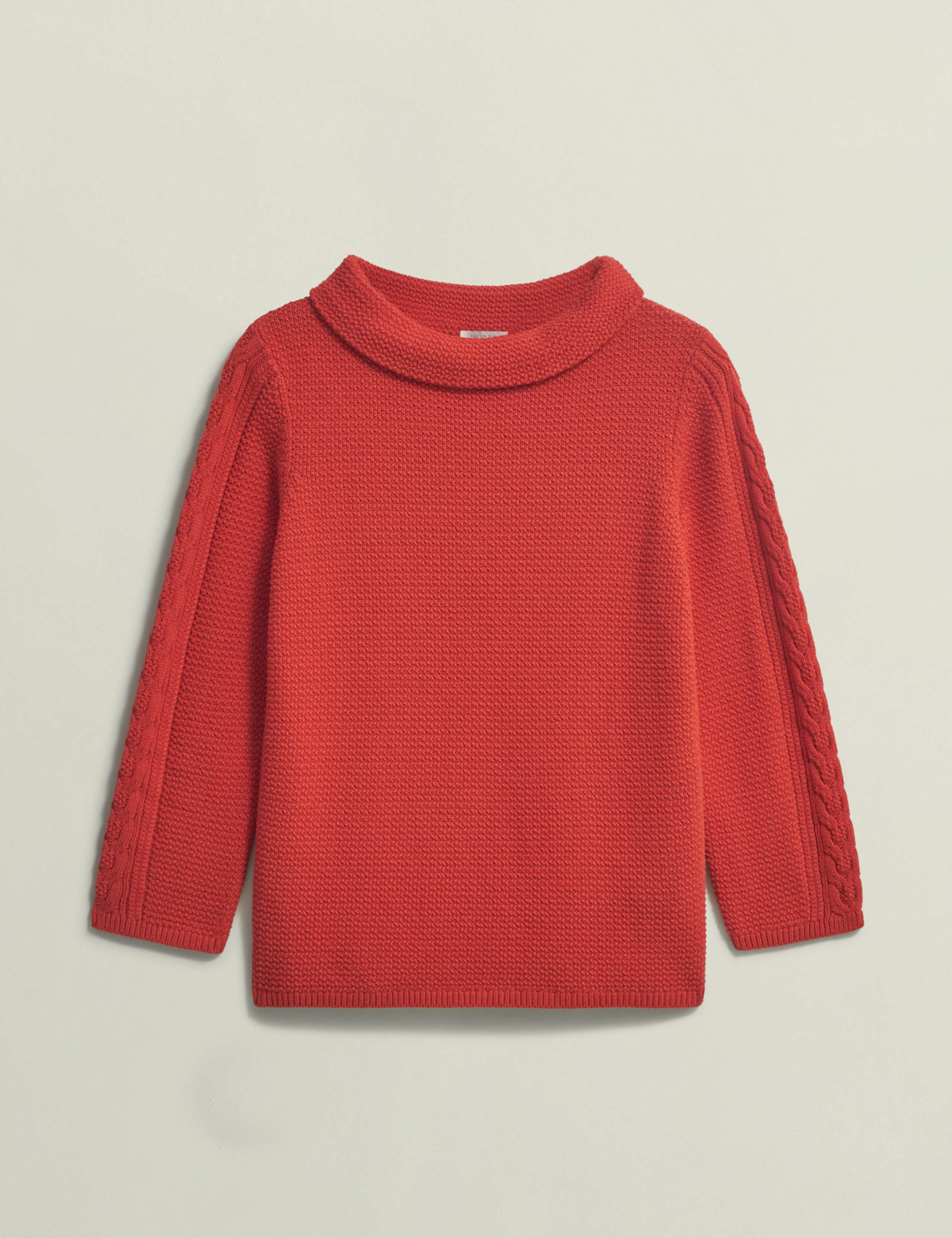 Pure Cotton Textured Roll Neck Jumper 2 of 6