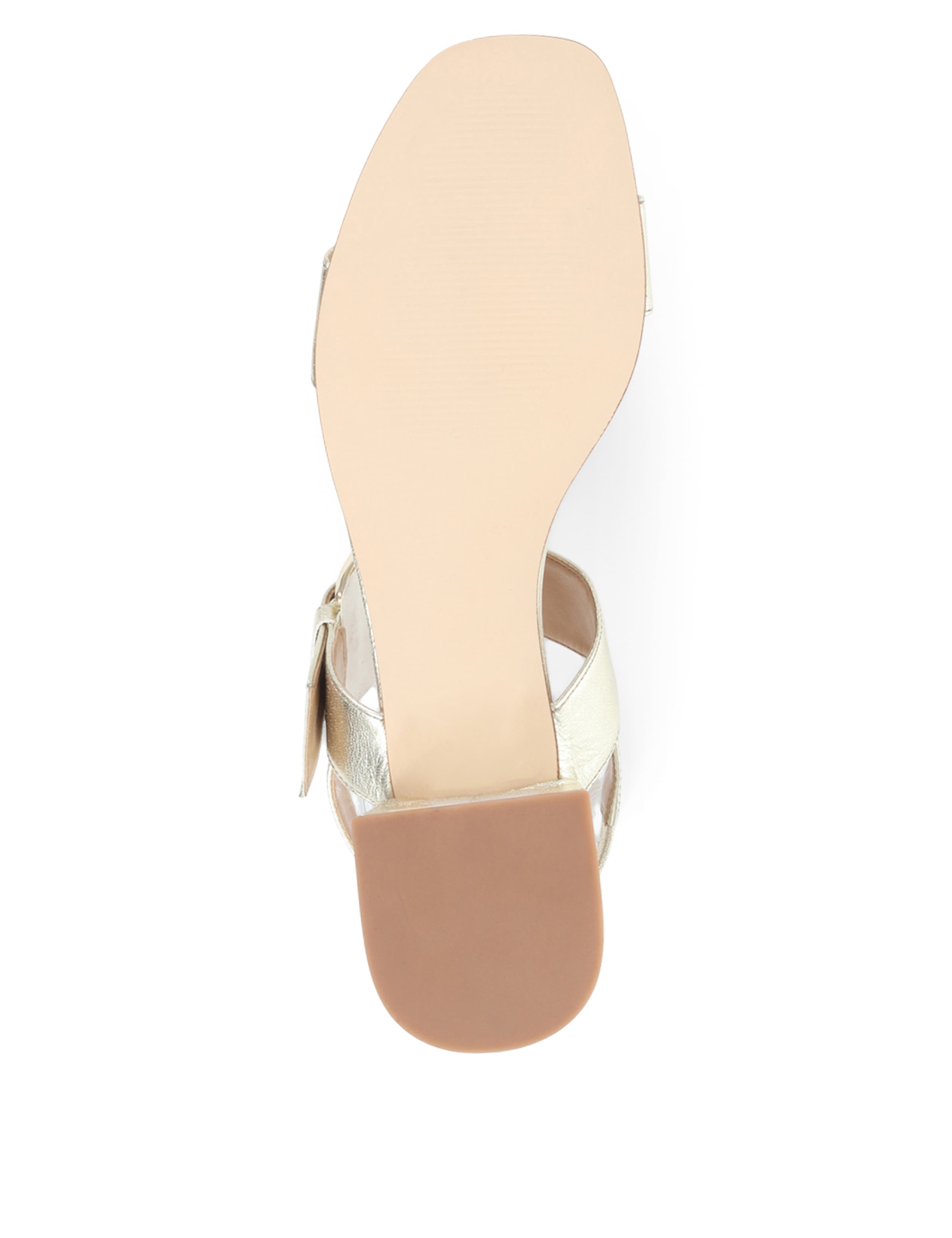 Leather Ankle Strap Block Heel Sandals 6 of 7