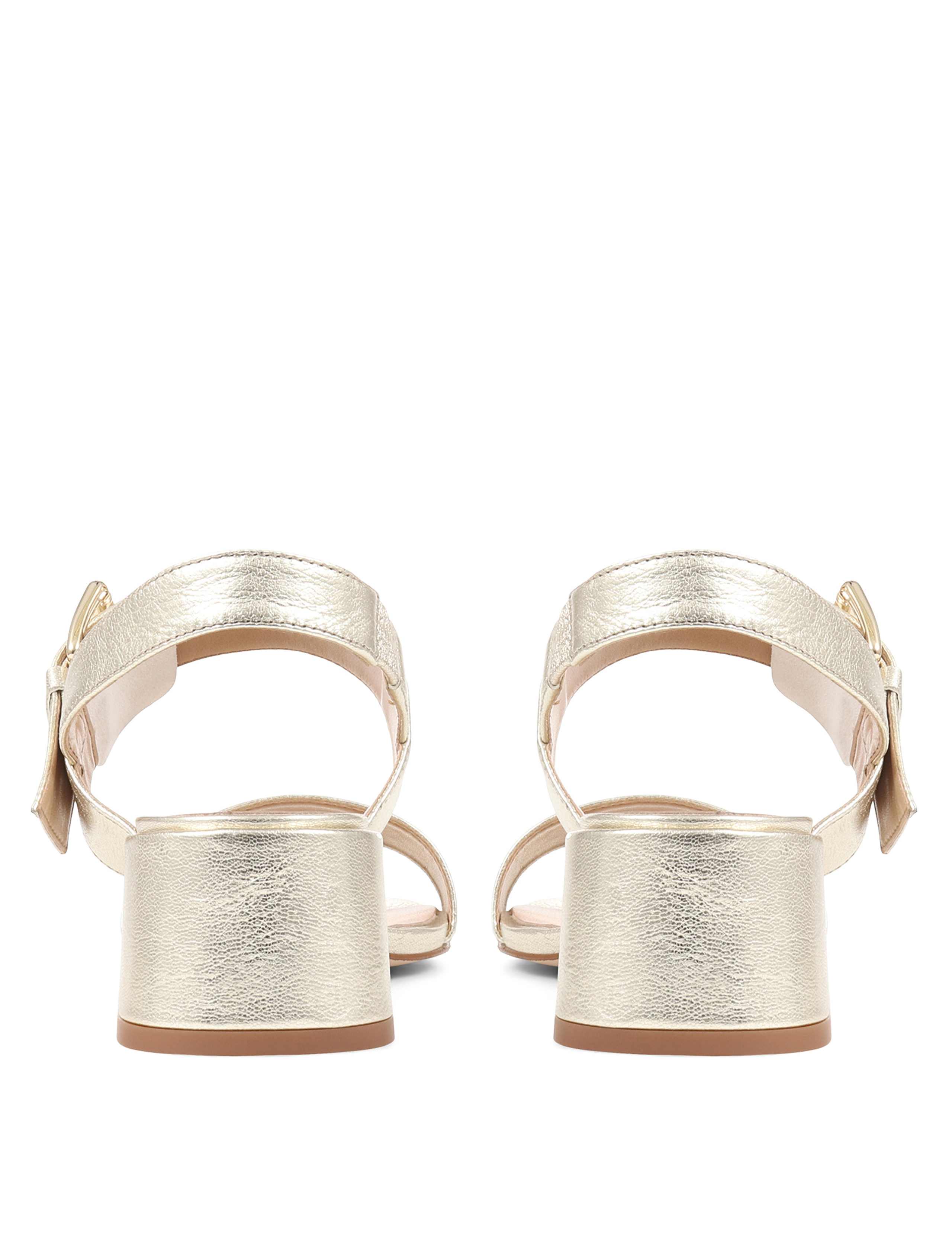 Leather Ankle Strap Block Heel Sandals 7 of 7