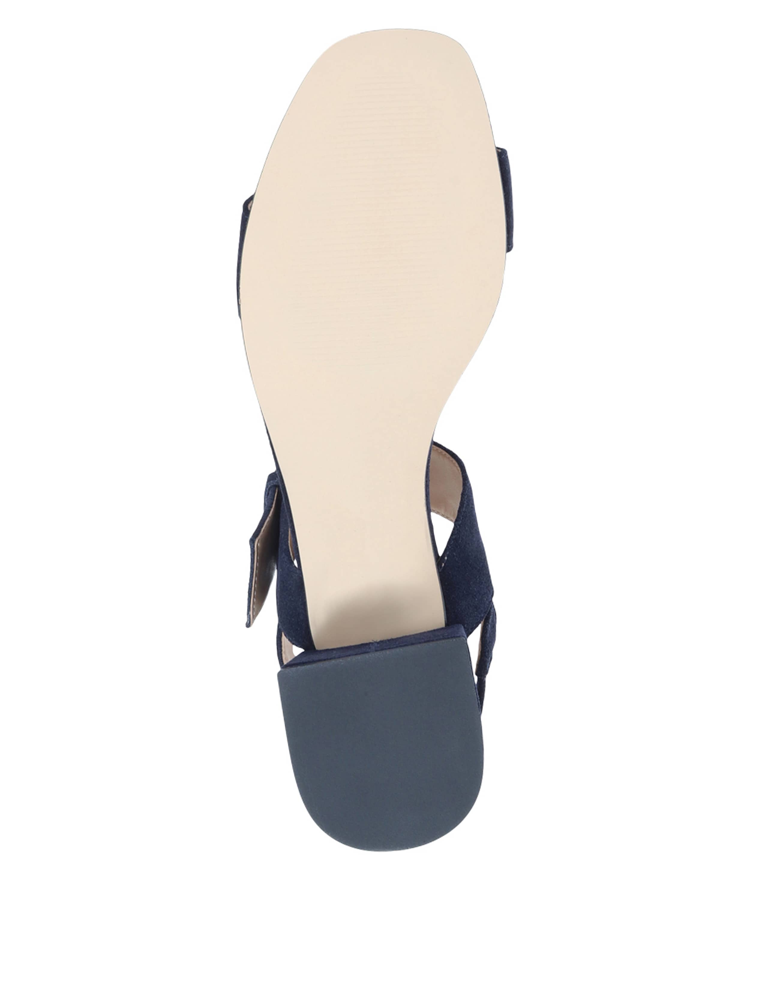 Suede Ankle Strap Block Heel Sandals 6 of 7