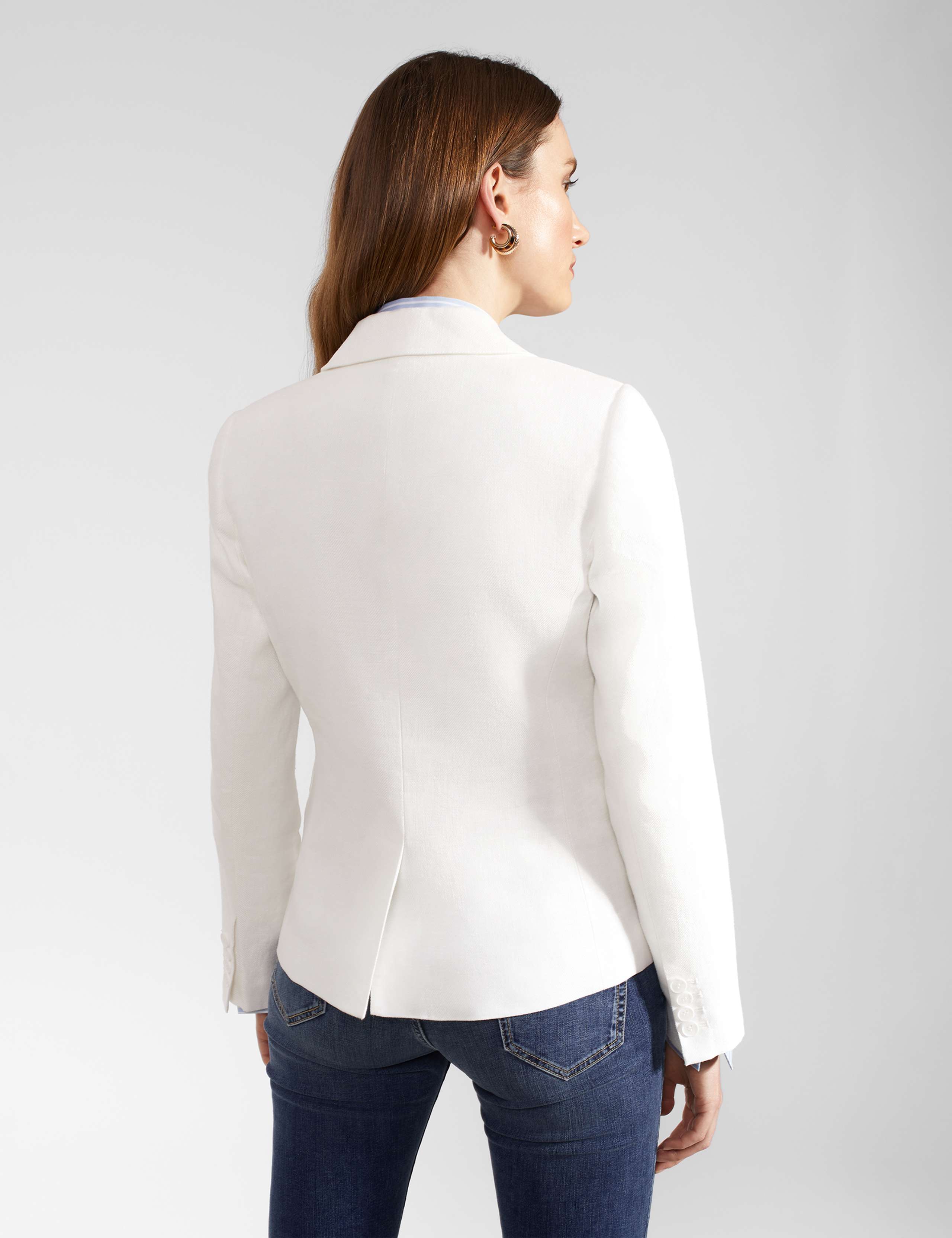 Pure Linen Single Breasted Blazer 4 of 5