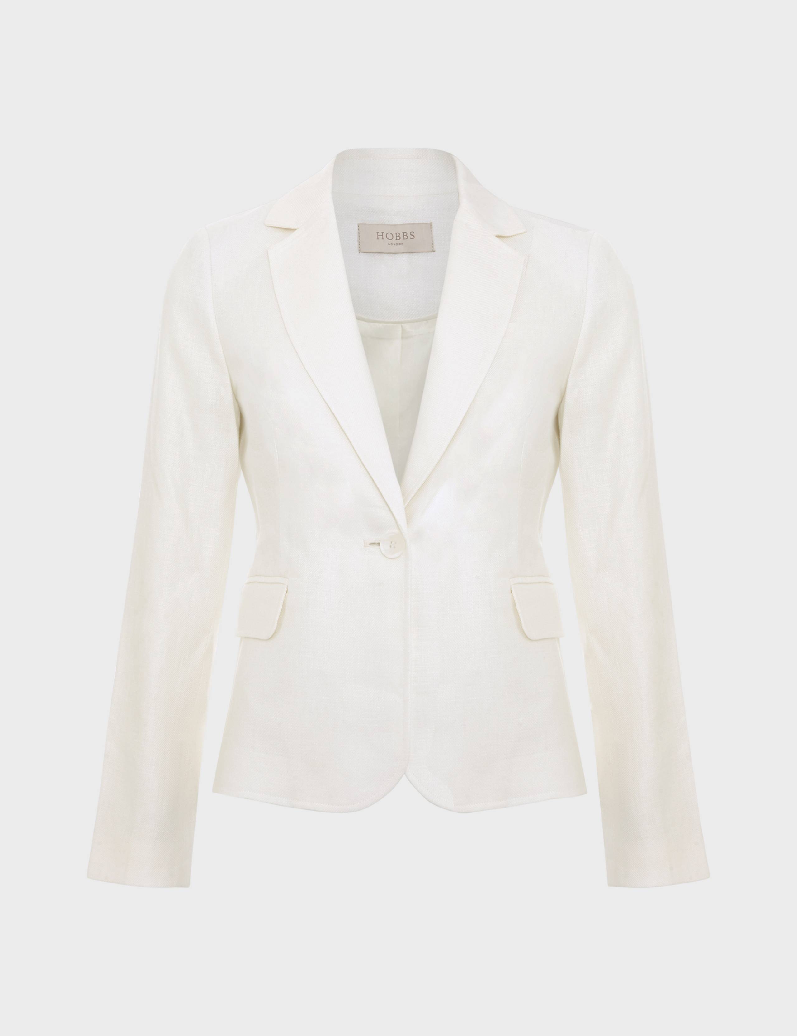 Pure Linen Single Breasted Blazer 2 of 5