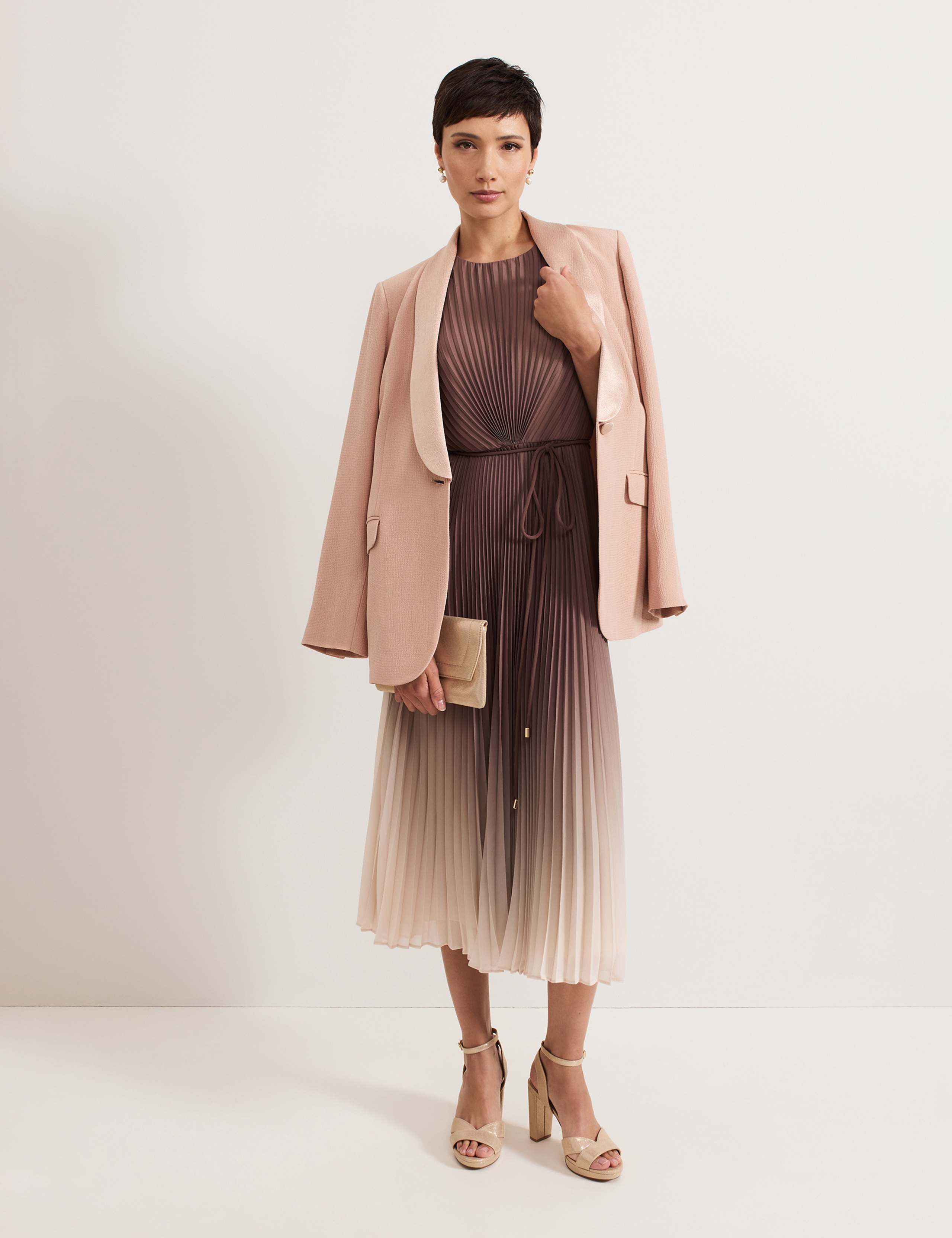 Ombre Round Neck Midi Skater Dress 8 of 8