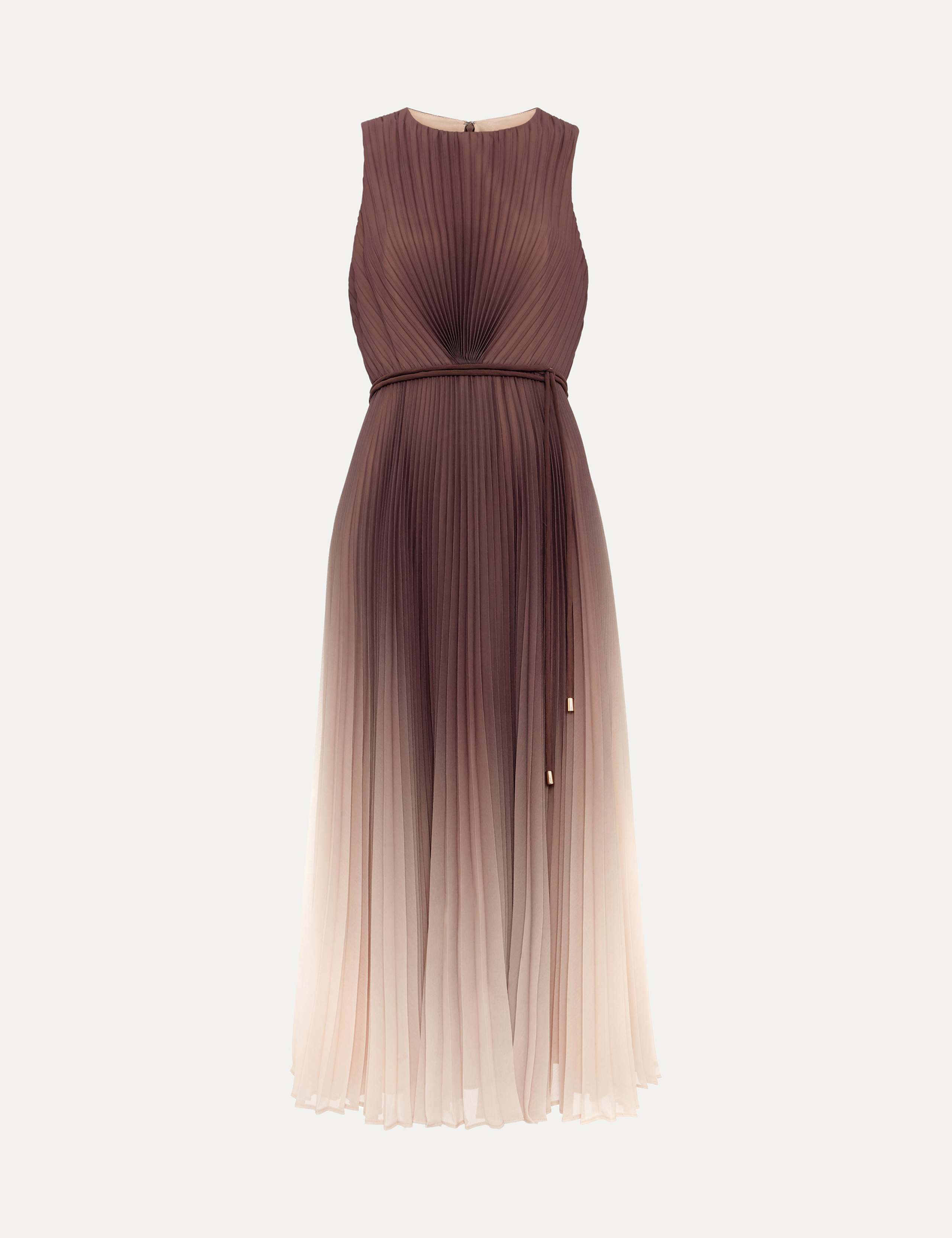 Ombre Round Neck Midi Skater Dress 2 of 8