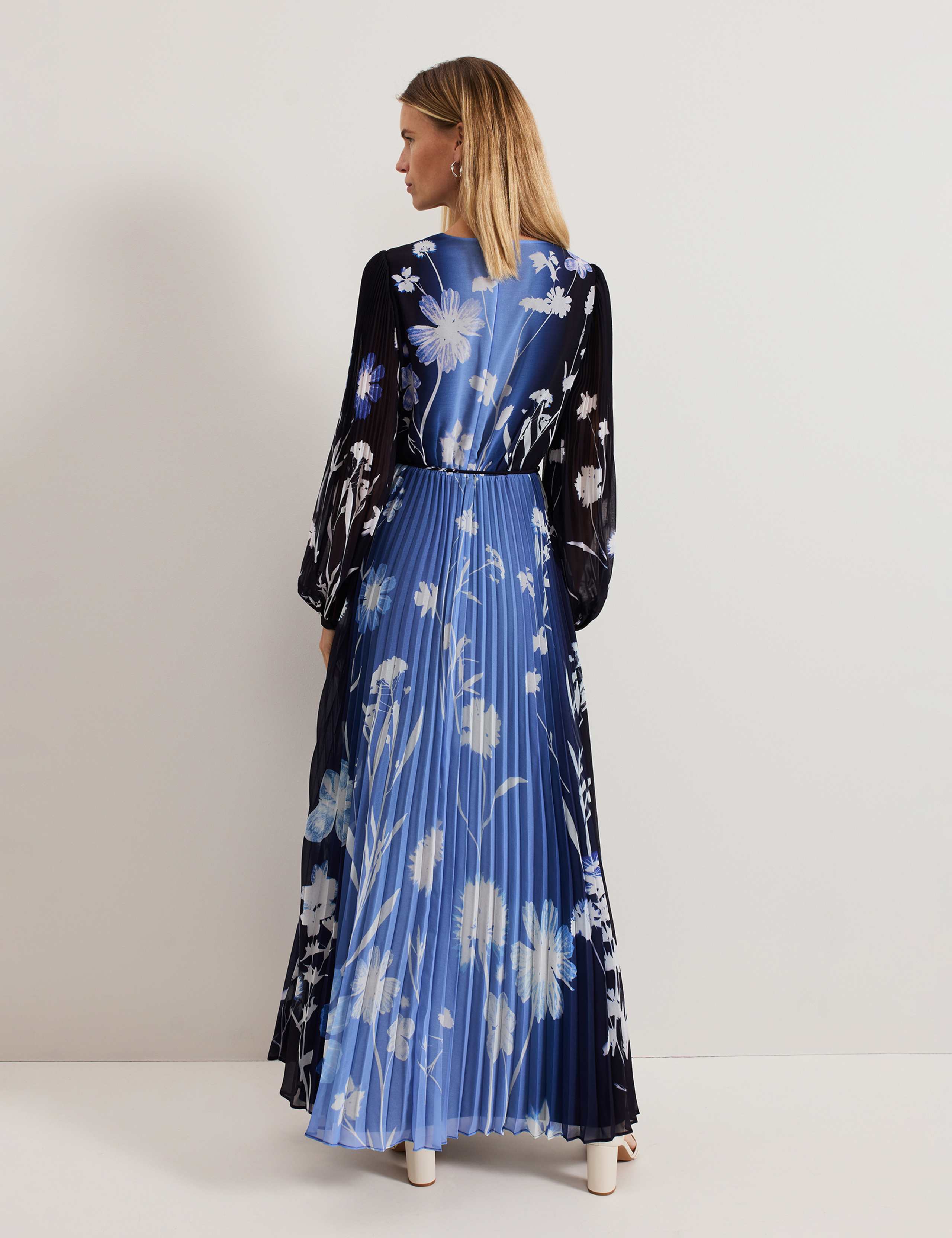 Floral V-Neck Maxi Waisted Dress | Phase Eight | M&S