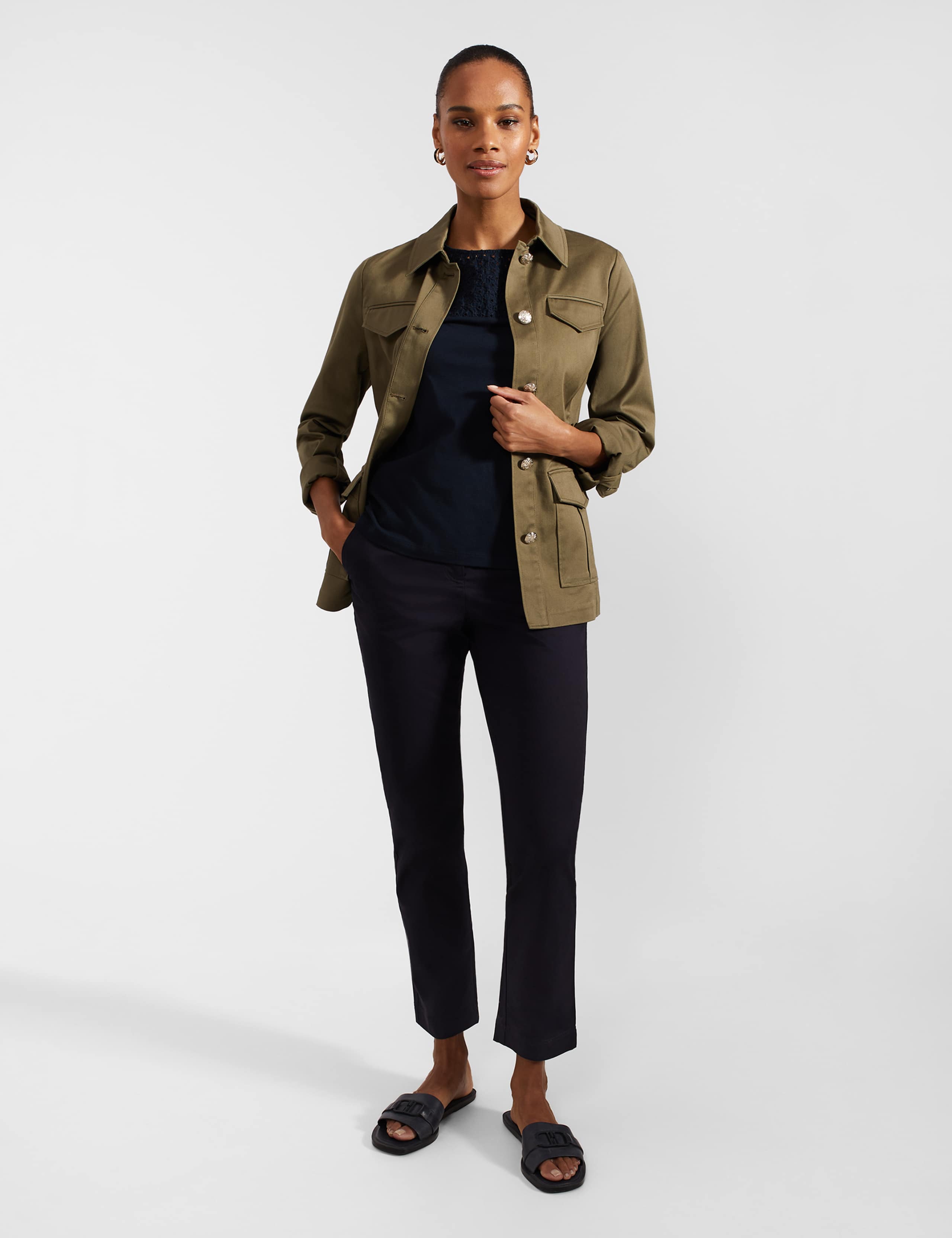 Pure Cotton Broderie Slash Neck Top 5 of 5